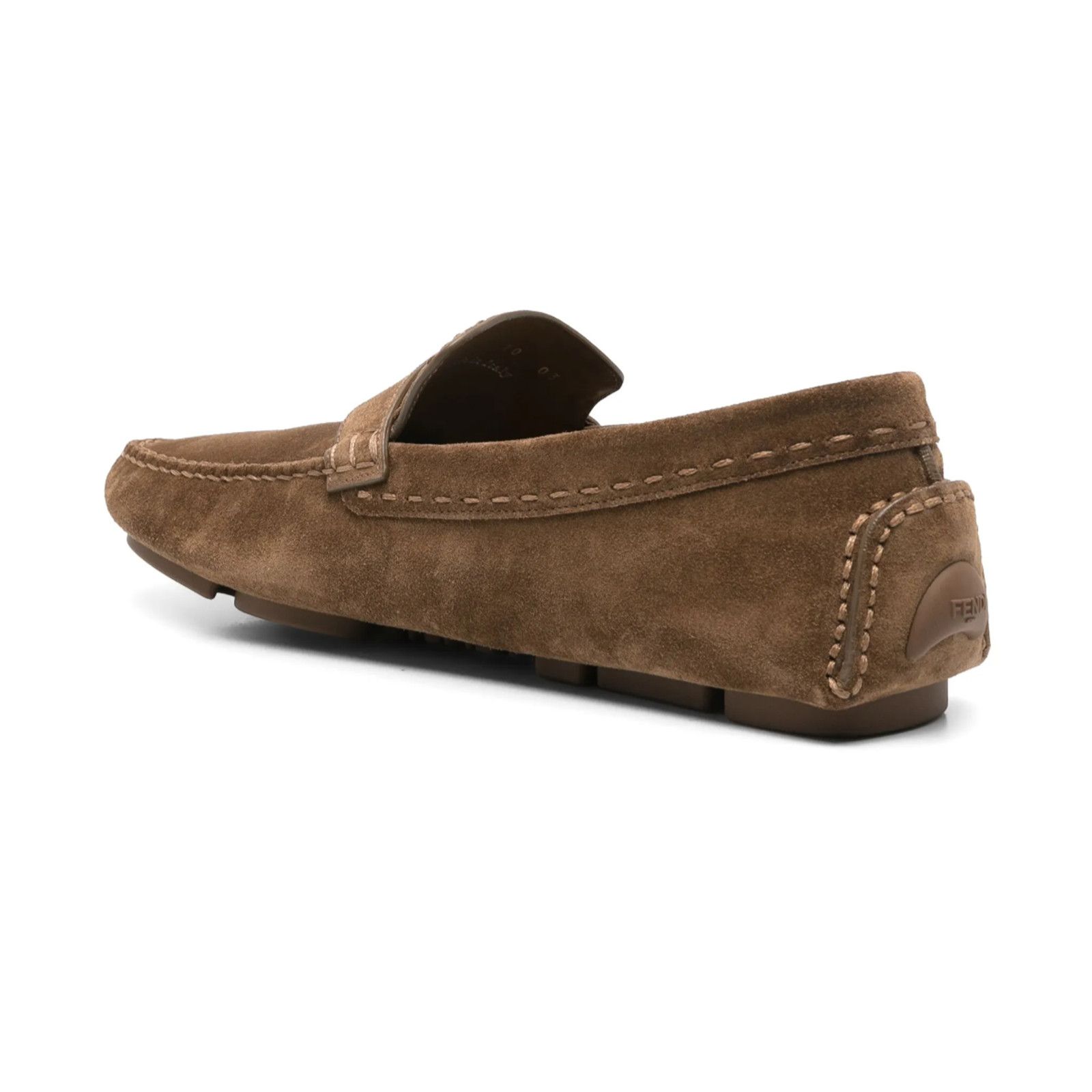 Fendi Fendi Driver Crosta Suede Brown Loafer Slip On US 12 Size US 12 / EU 45 - 12 Thumbnail