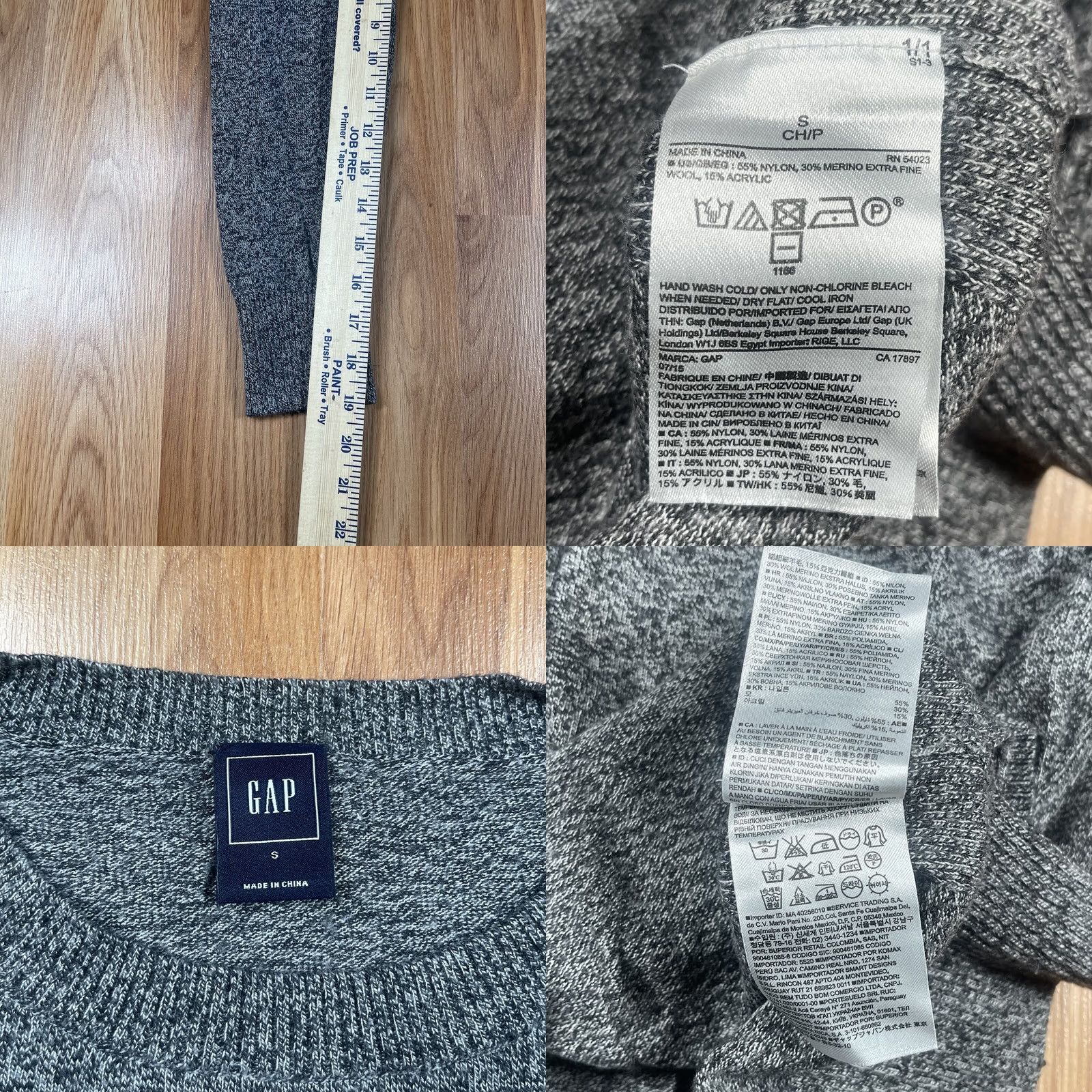 Gap Gap Sweater Women’s Size S Small Gray Knit Round Crew Neck Long Sleeve Pullover Size S / US 4 / IT 40 - 8 Thumbnail