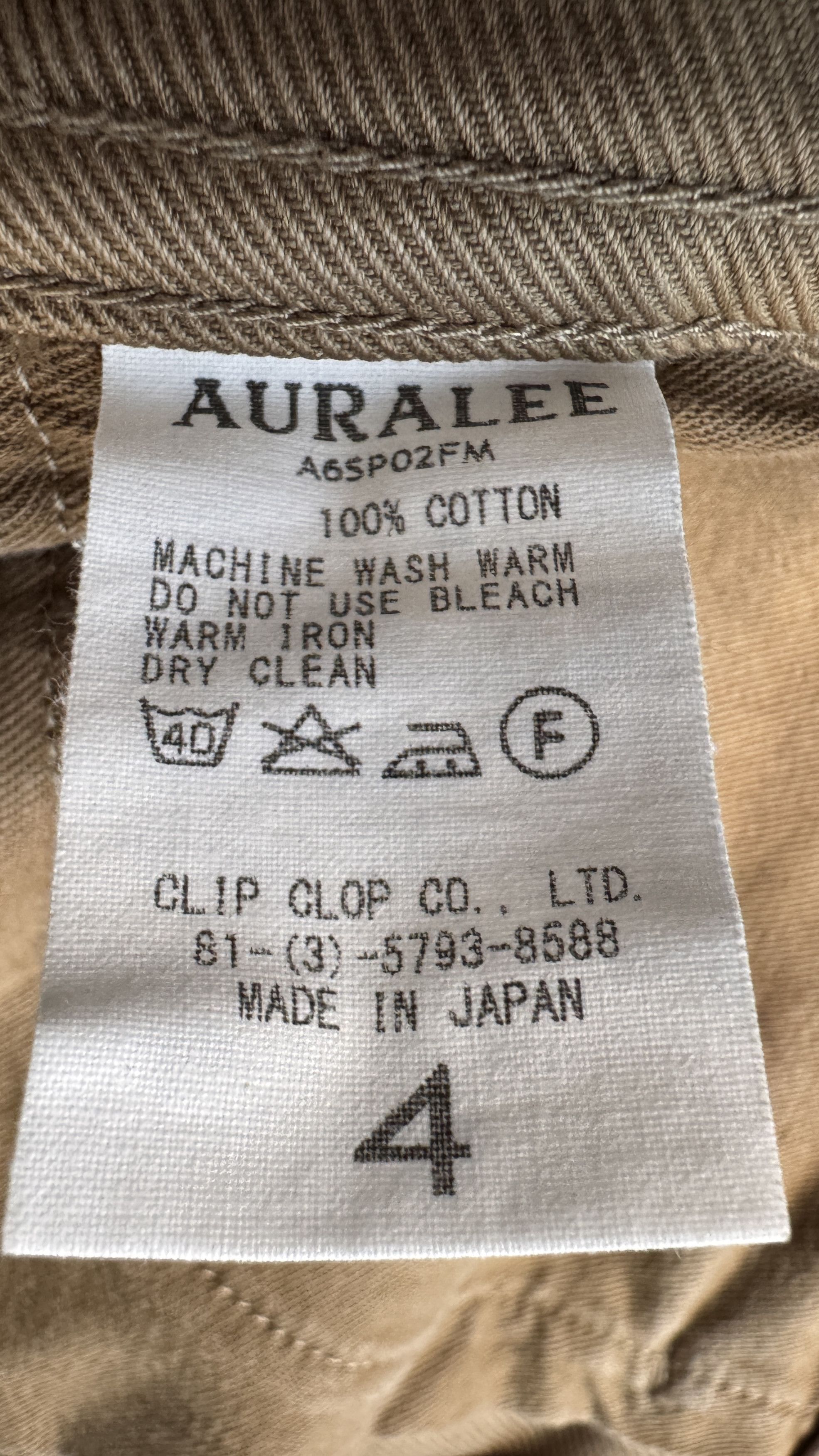 Auralee aa . 4 . AS NEW . FINX MOLESKIN DENIM . A6SP02FM . MIJ Size US 32 / EU 48 - 16 Thumbnail