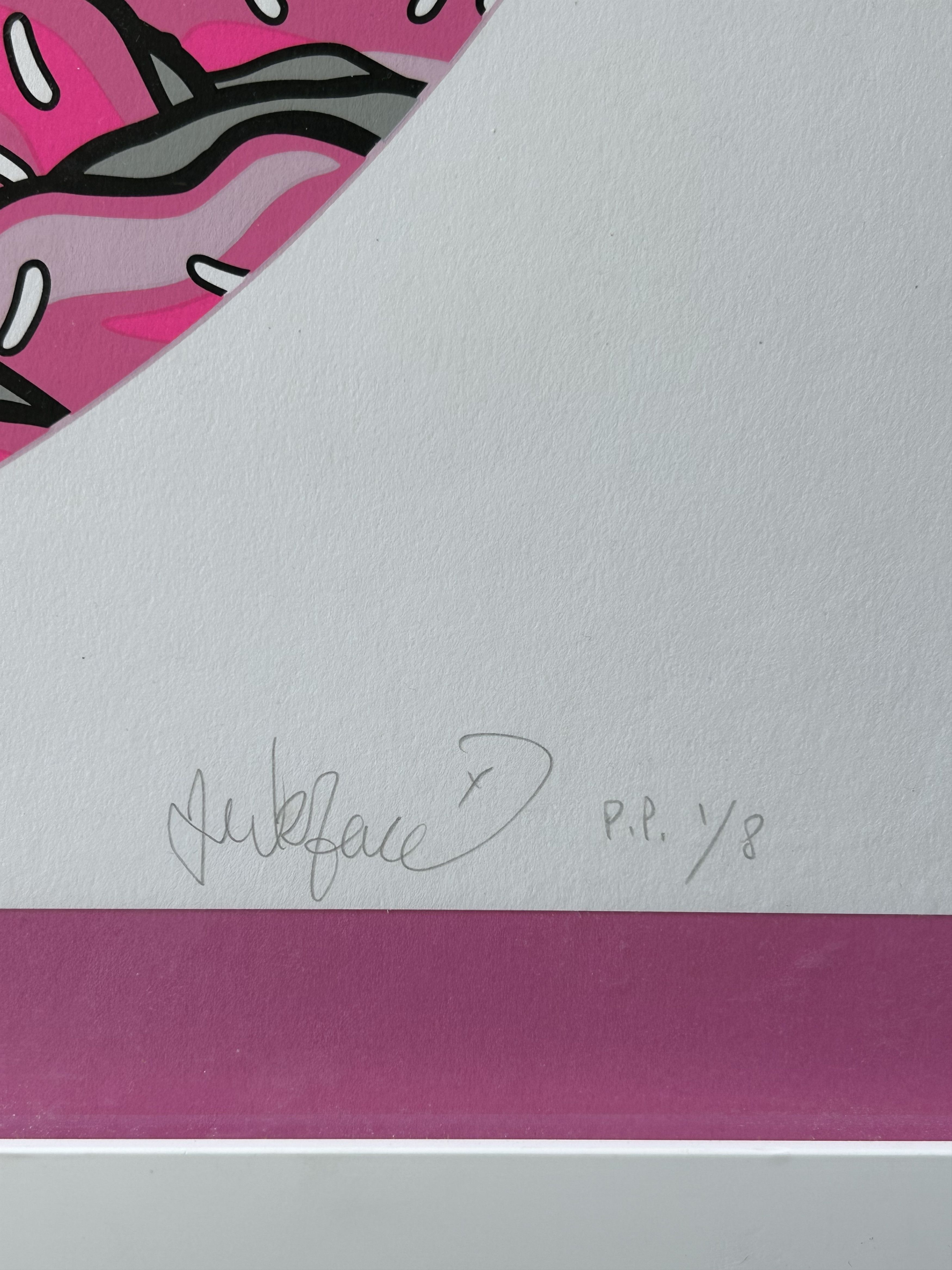 Other Art Jerkface Pink "Magic Donut Kingdom" Painting Size ONE SIZE - 2 Thumbnail