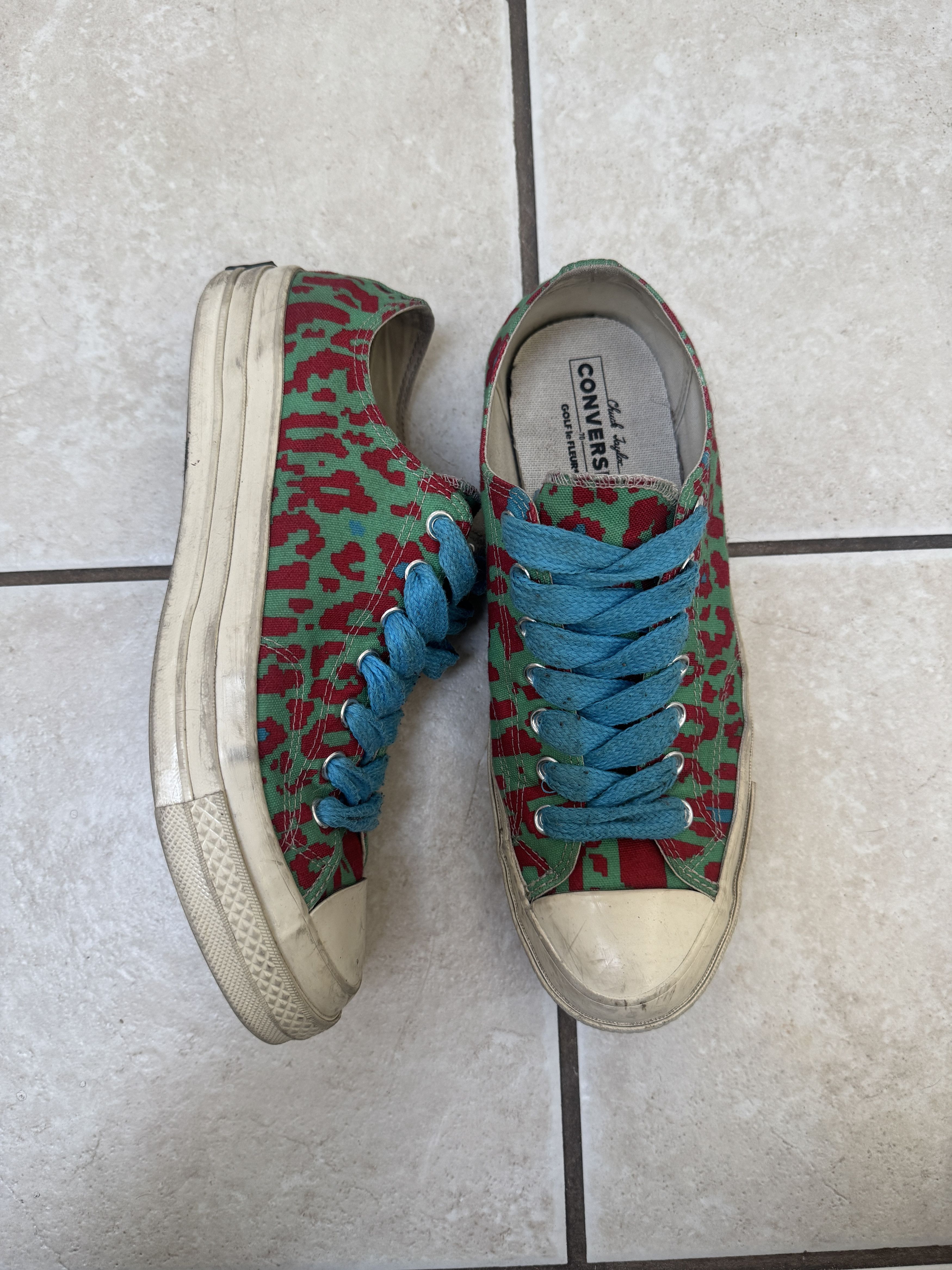 Converse × Golf le Fleur LEOPARD PRINT GREEN CHUCK 70 LOW GOLF LE FLEUR X CONVERSE Size US 10 / EU 43 - 2 Thumbnail