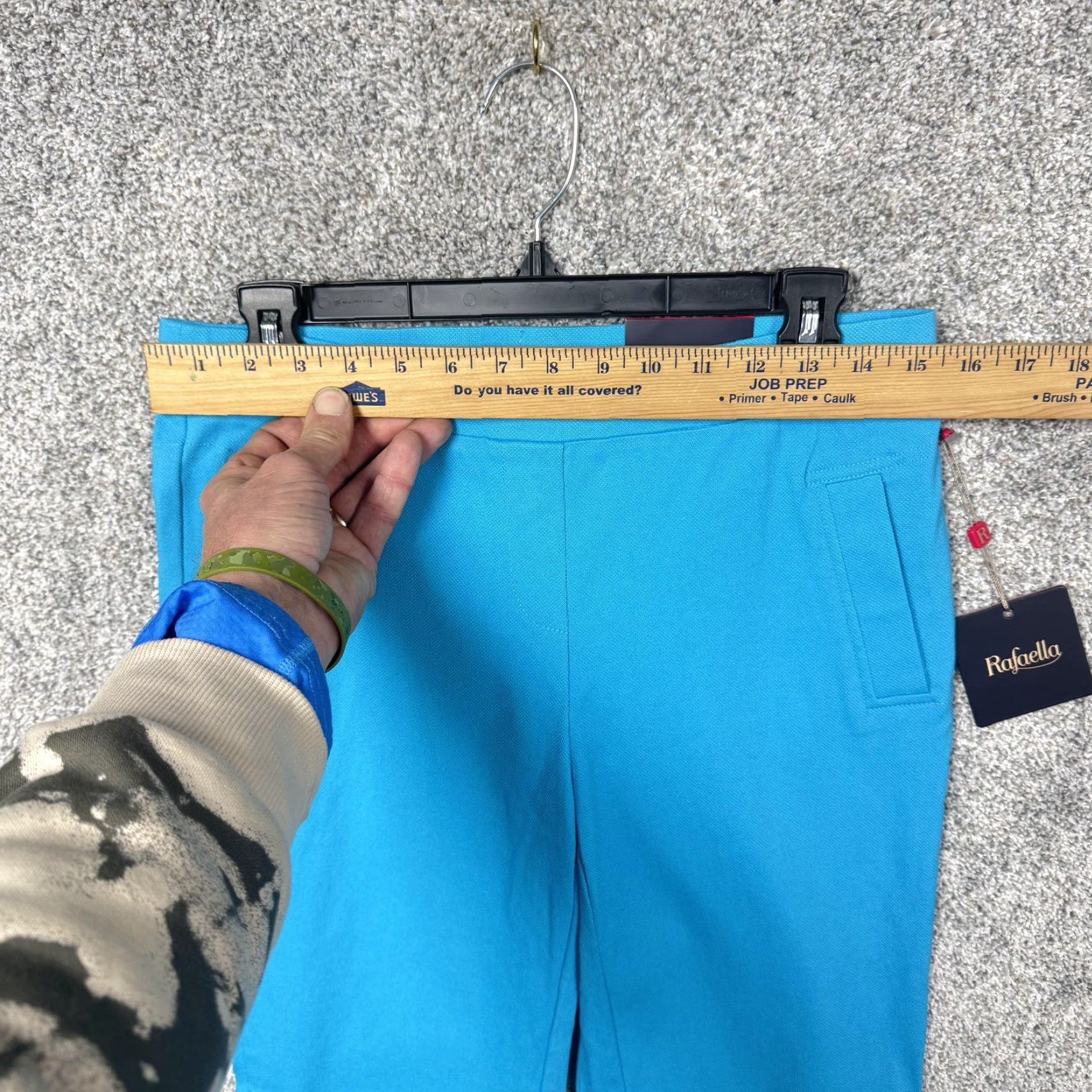 Vintage Rafaella Comfort Pants Scuba Blue 8 Women Pull On Ankle Skinny Pockets Elastic Waist Viscose Nylon Spandex Size 30" / US 8 / IT 44 - 4 Thumbnail