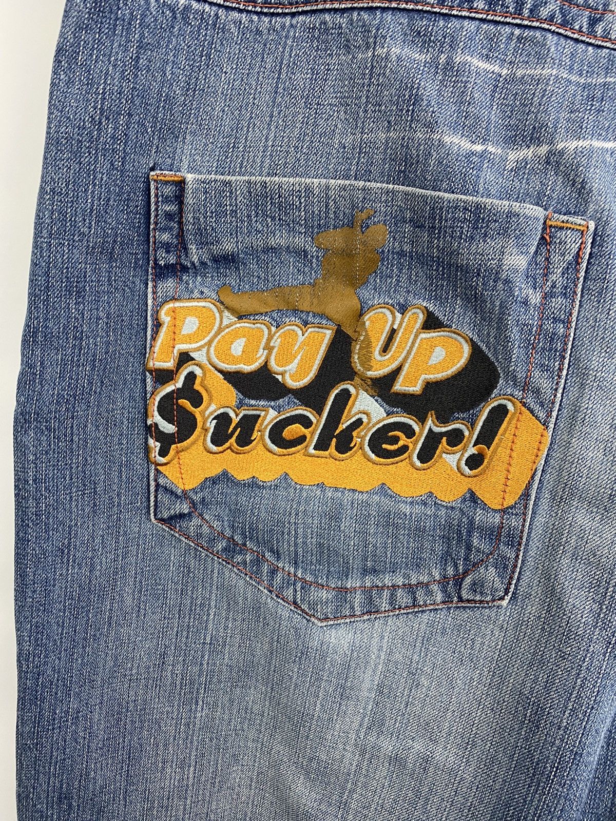 JNCO 🇺🇸 Vintage 90s Jhonny Blaze Rap Y2K Baggy Jeans Rare Retro Size US 40 / EU 56 - 6 Thumbnail