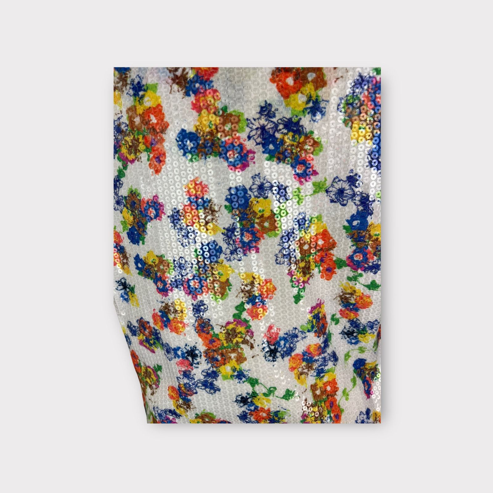 Vintage Material Girl | Vintage Y2K Floral Sequin Tank Top | Medium Size M / US 6-8 / IT 42-44 - 6 Thumbnail