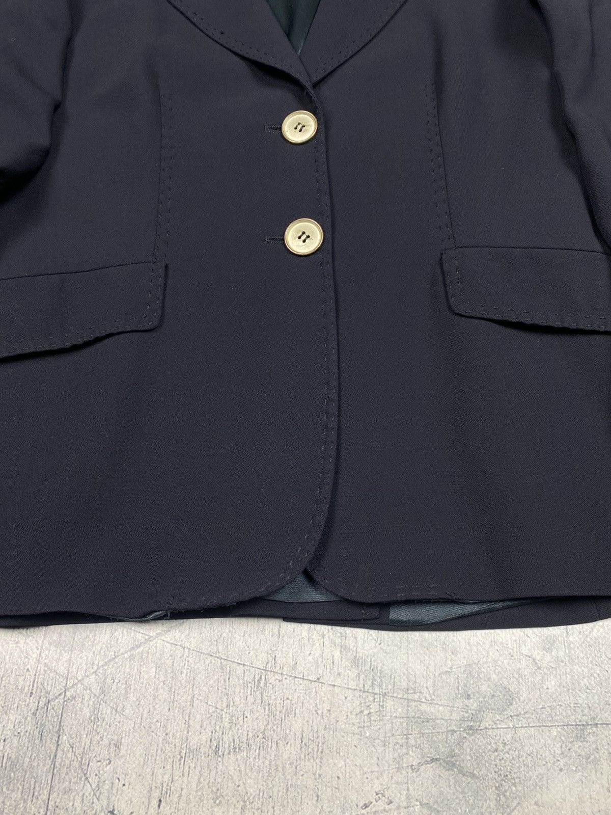 Max Mara Max Mara Black Virgin Wool Blazer Made in Italy Size M / US 6-8 / IT 42-44 - 8 Thumbnail