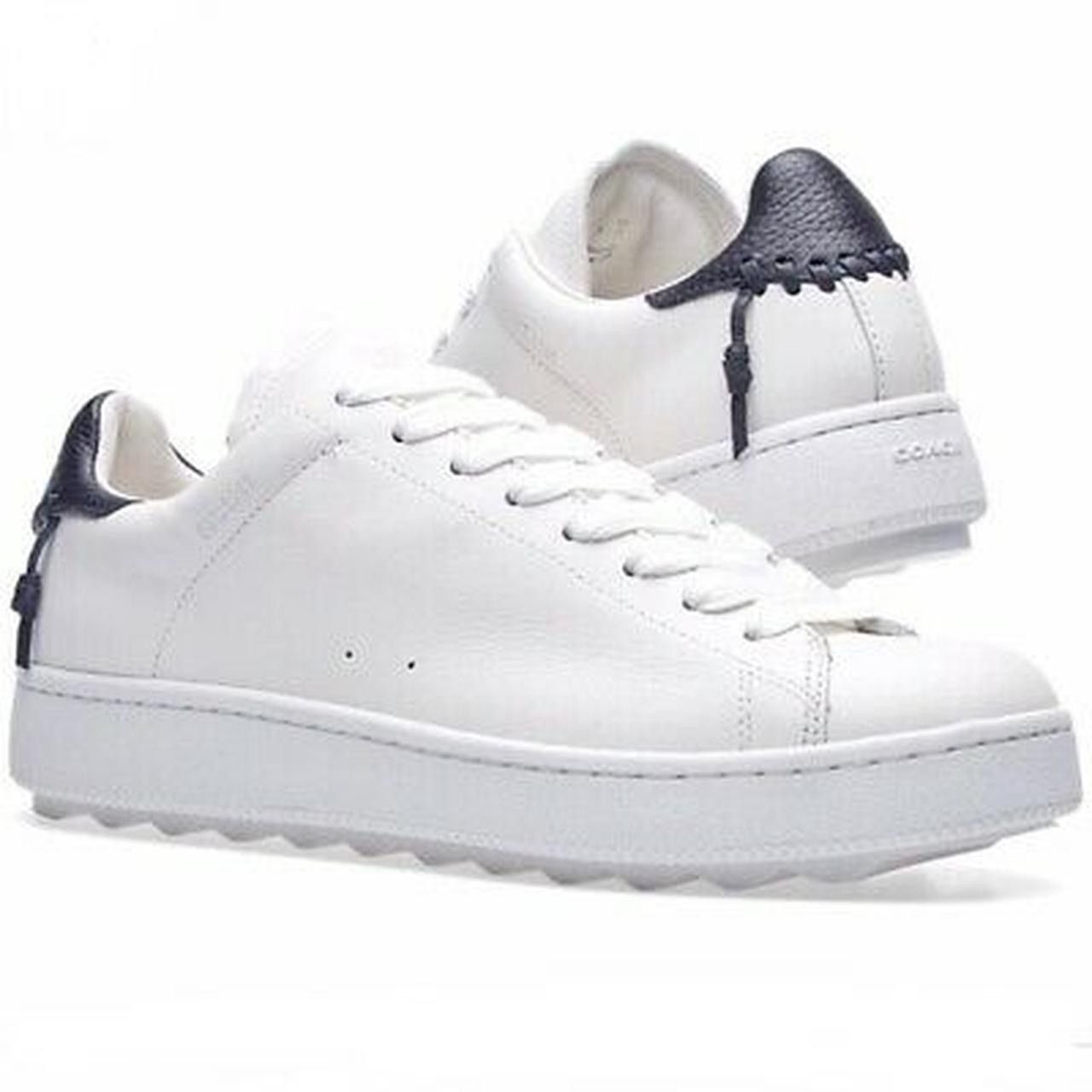 Coach Low Top C101 Coach sneakers in white and blue leather Size US 8 / IT 38 - 1 Thumbnail