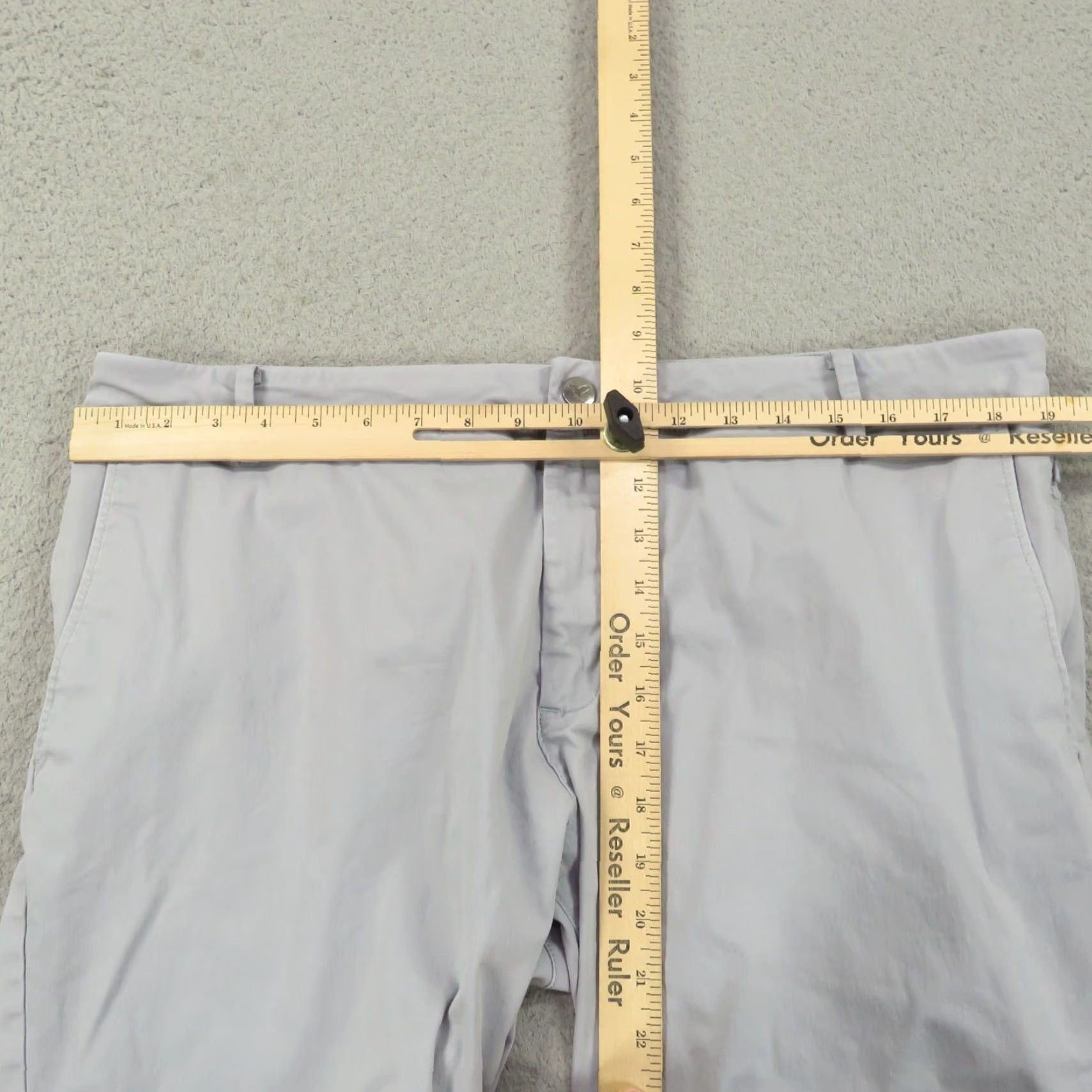 Big Dogs Birddogs Pants Men 38x32 Light Grey Chino Slim/Regular Stretch 5-Pocket Logo Easy Care Casual Fit 32 Inseam Mens Size US 38 / EU 54 - 7 Thumbnail