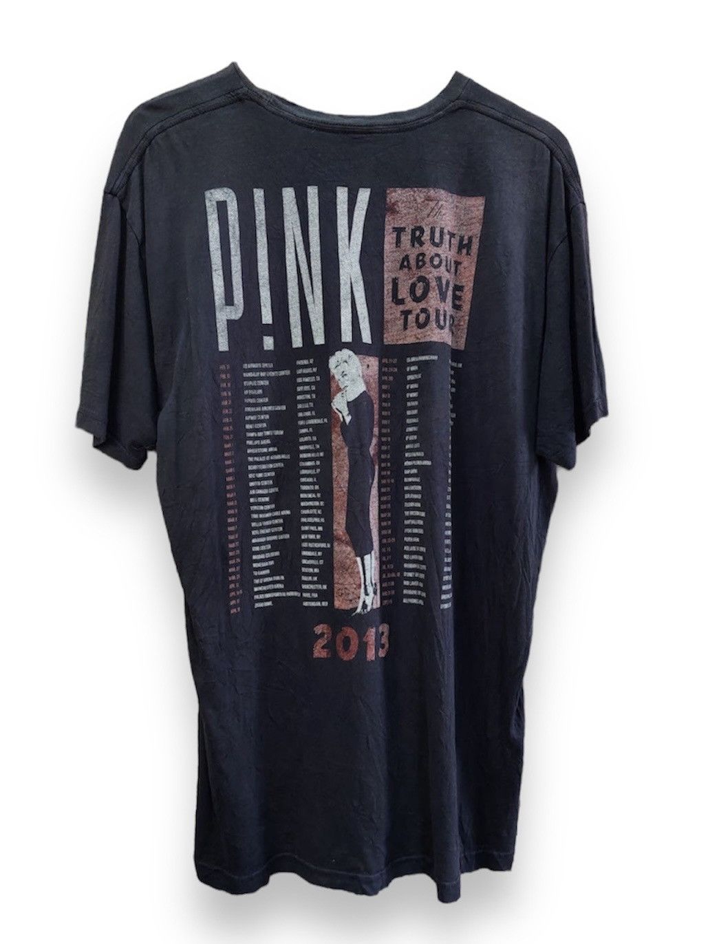 Band Tees × Vintage Thrashed Distressed Faded Pink Tour Concert Size US L / EU 52-54 / 3 - 3 Thumbnail