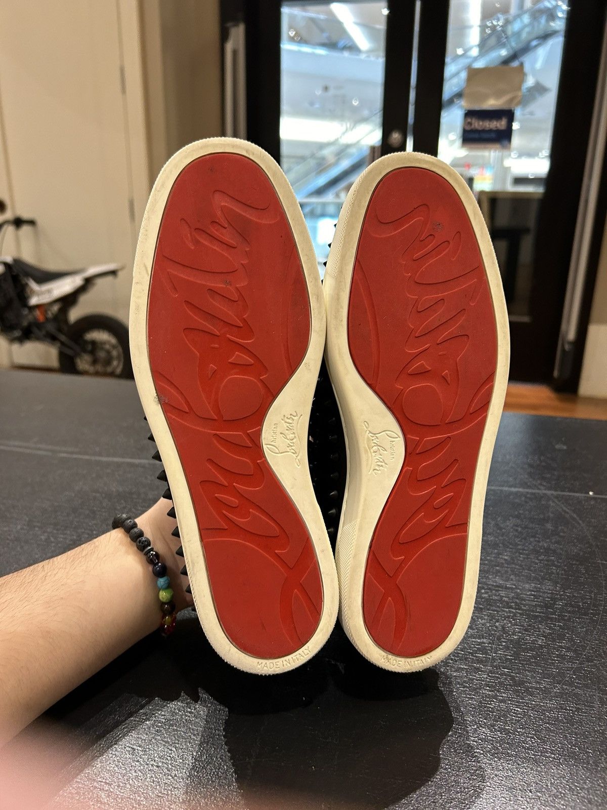 Christian Louboutin Christian Louboutin Spiked Roller Boat Flat Sneaker Size US 6 / EU 39 - 7 Thumbnail