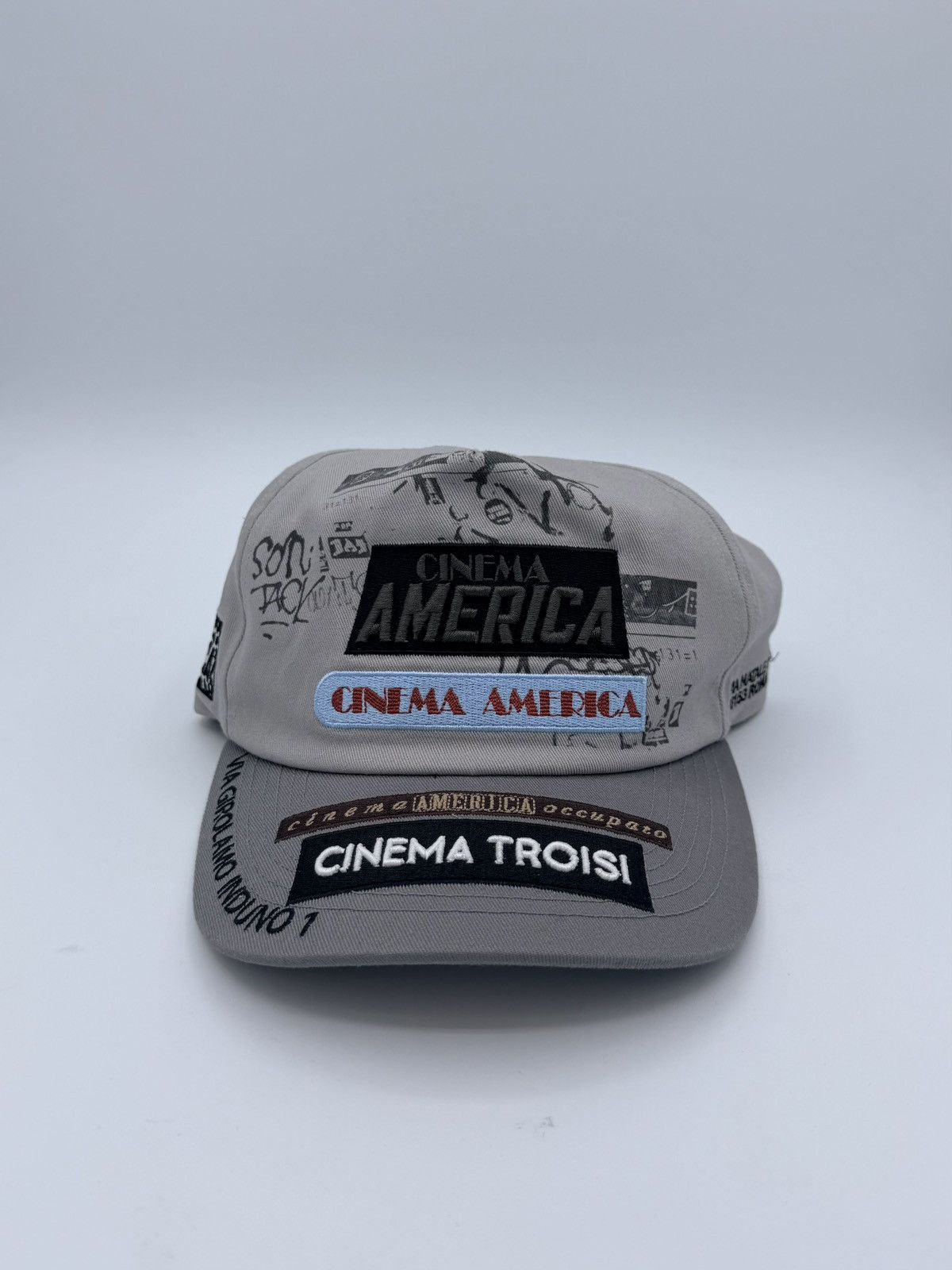 Paly Hollywood Paly Hollywood Cinema America Grey Hat Cap Size ONE SIZE - 1 Thumbnail