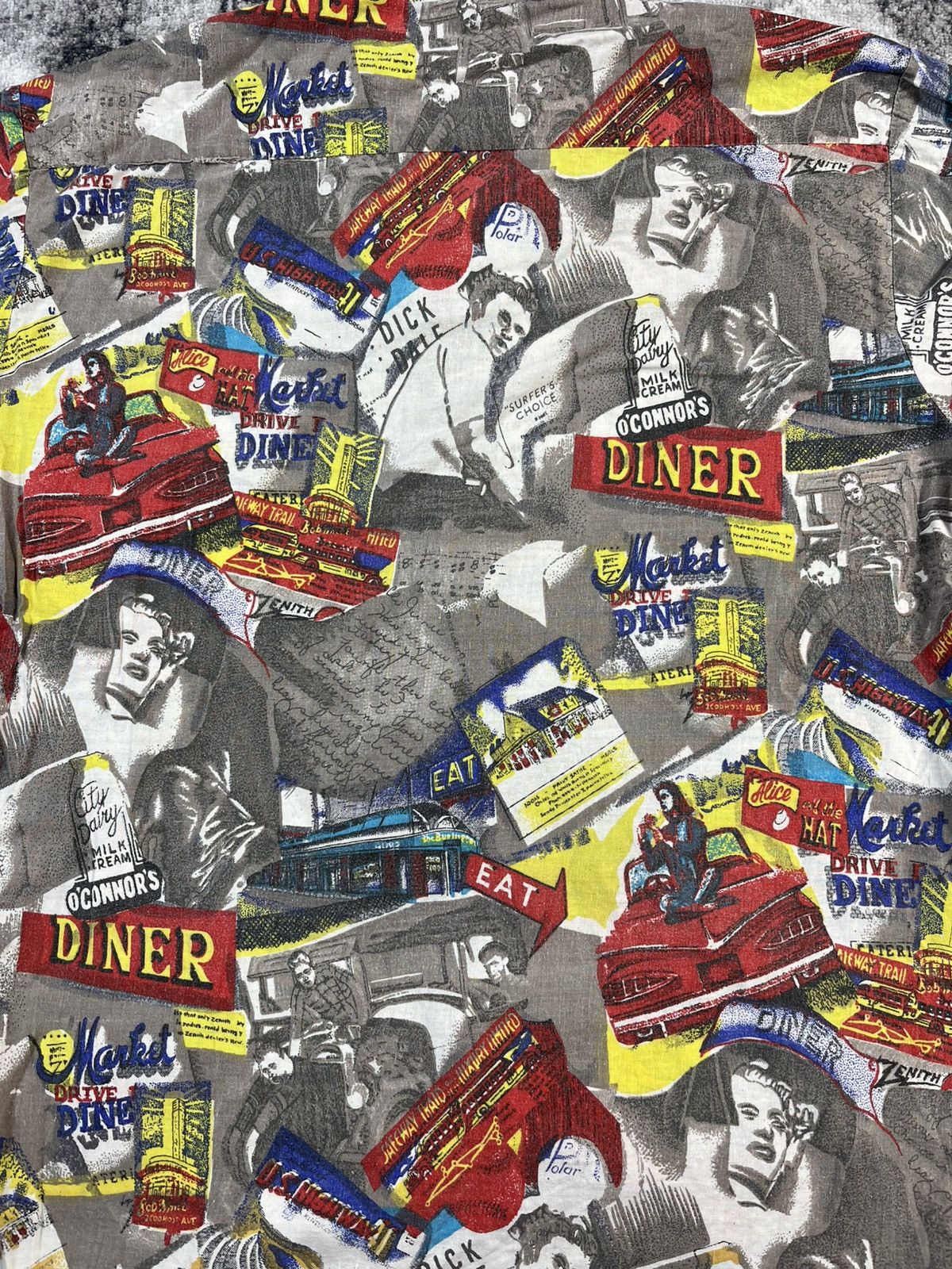 Vintage Vintage Dick Dale Surf Diner AOP Shirt 90s XL Rare Size US XL / EU 56 / 4 - 7 Thumbnail