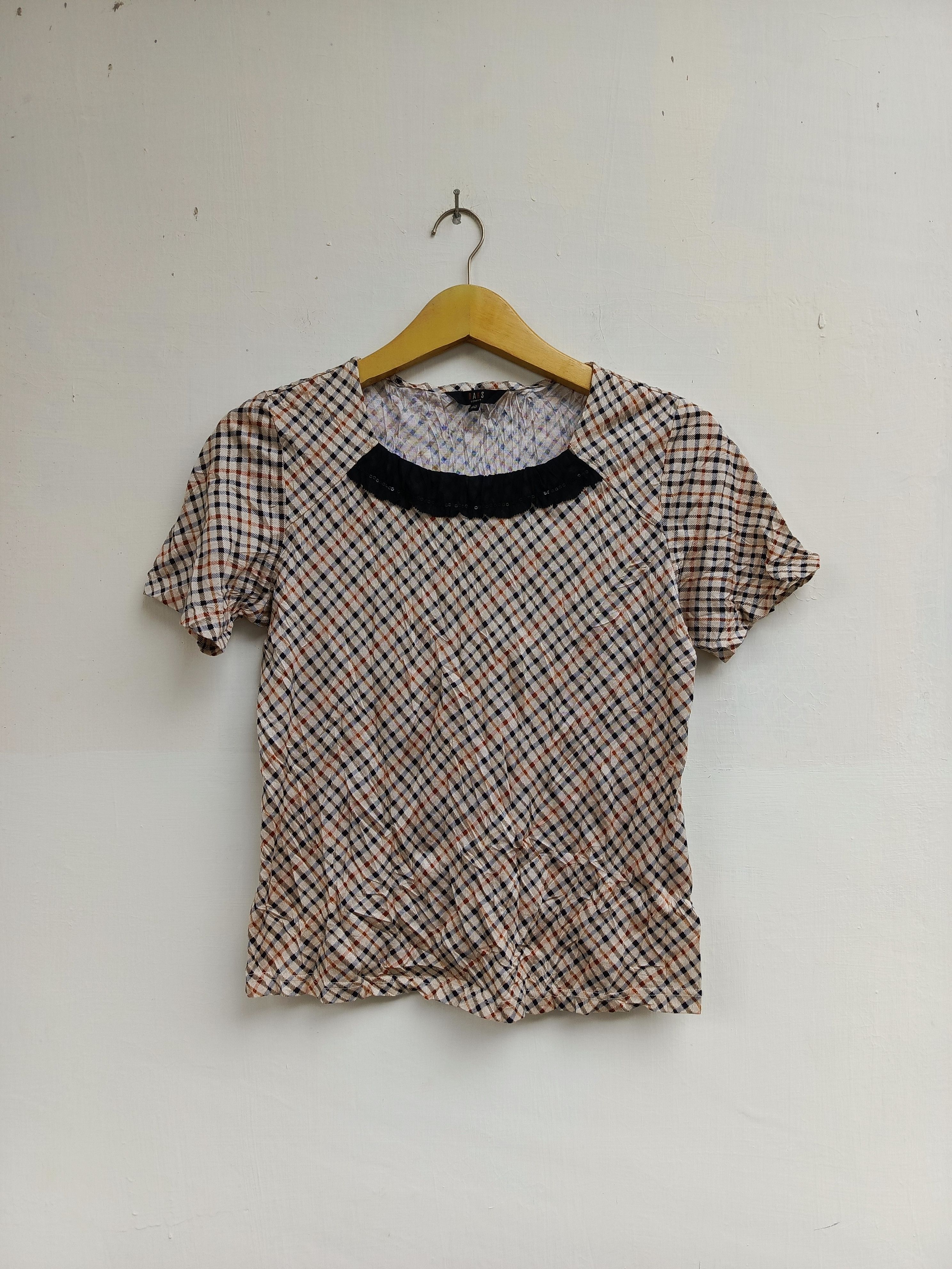 DAKS Daks london house check blouse shirt Size S / US 4 / IT 40 - 1 Thumbnail