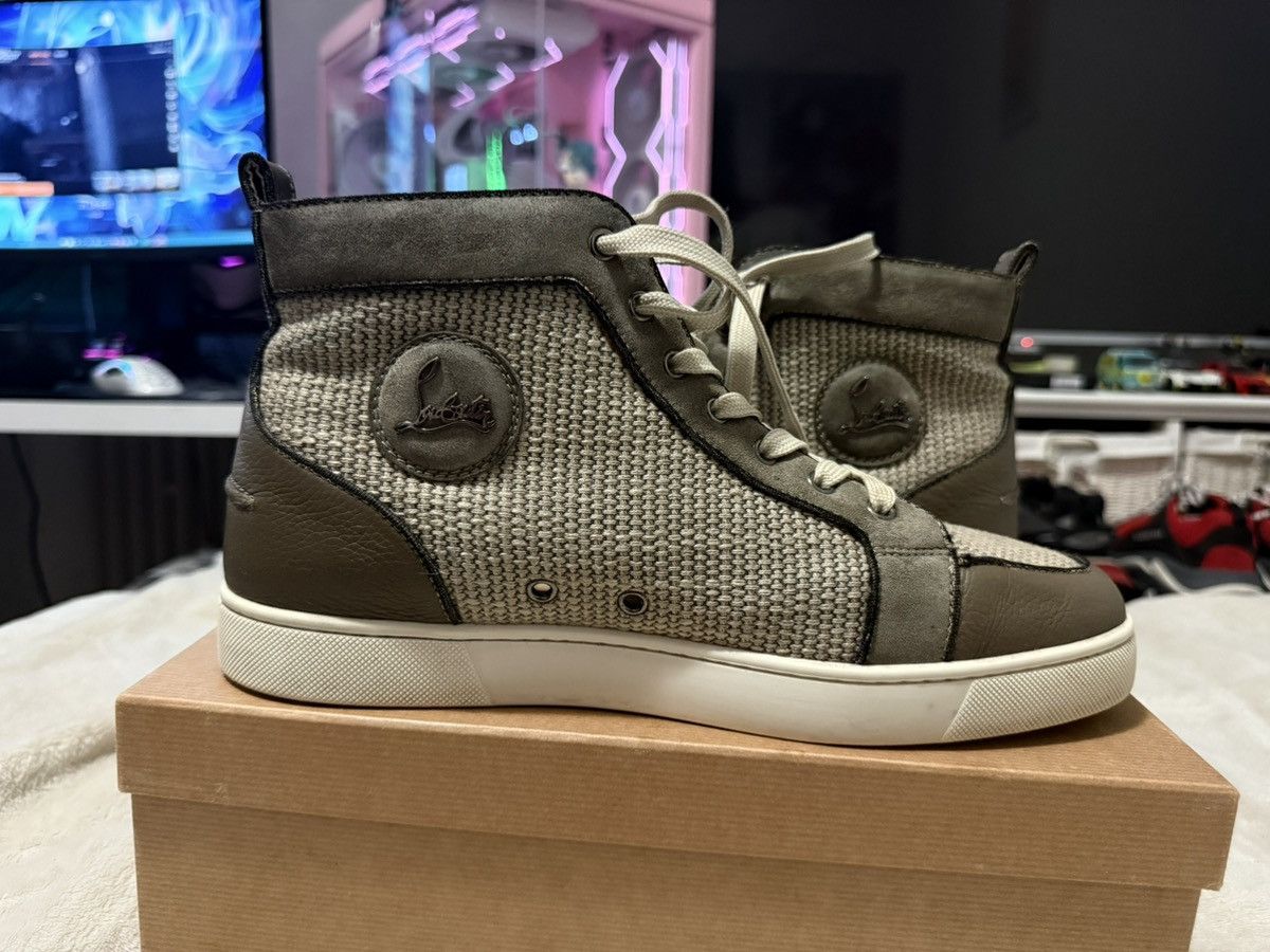 Christian Louboutin Christian Louboutin Poire Vert High Top Sneakers Size US 10 / EU 43 - 3 Thumbnail