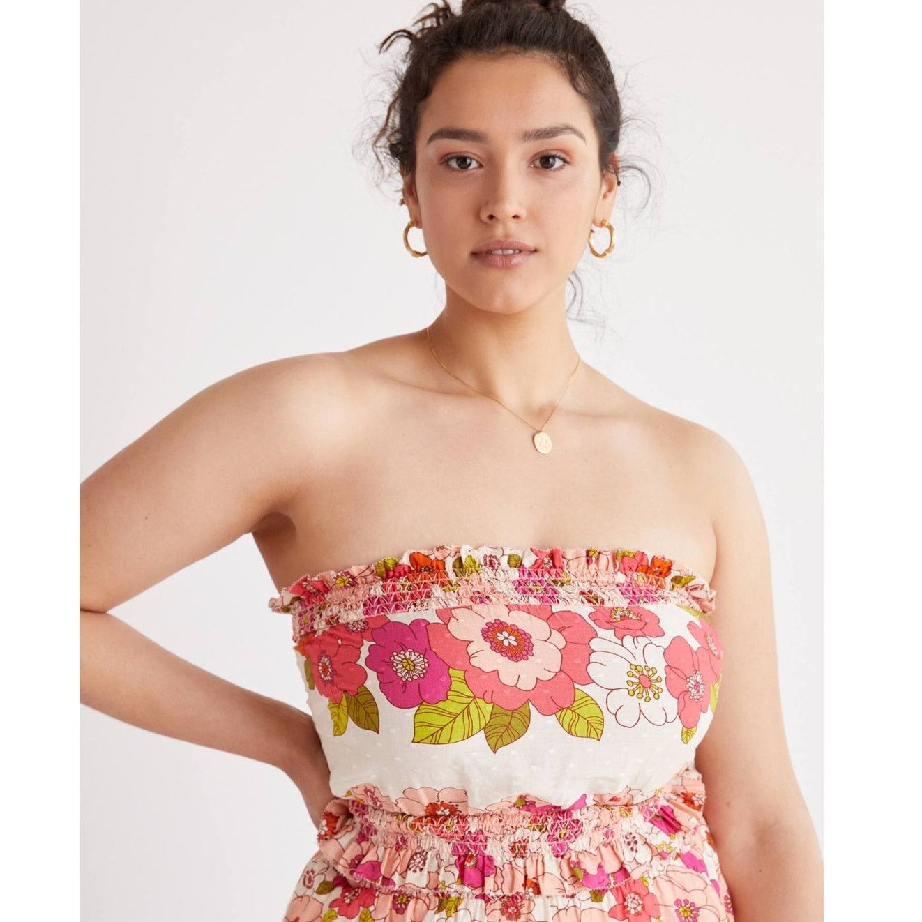 Anthropologie Anthropologie LOVE THE LABEL Cornelia Tube Top $98 XS Pink Size XS / US 0-2 / IT 36-38 - 4 Thumbnail