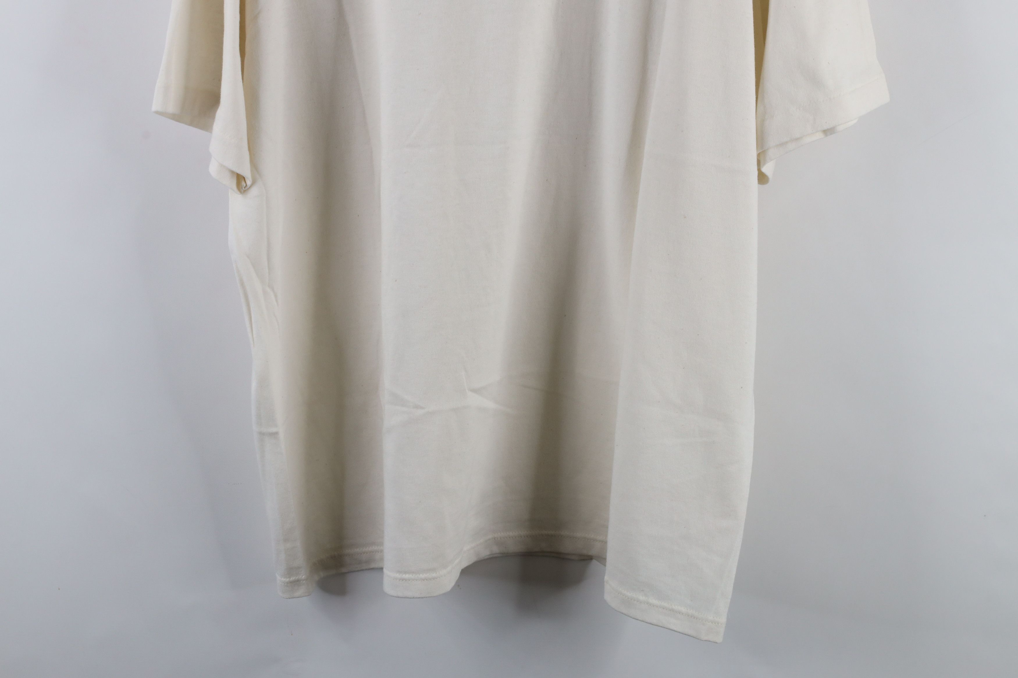 Vintage Vintage 90s Streetwear Short Sleeve T-Shirt Off White USA Size US XXL / EU 58 / 5 - 9 Thumbnail