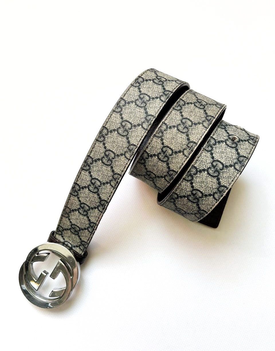 Gucci Vintage Gucci classic monogram belt Size ONE SIZE - 1 Thumbnail
