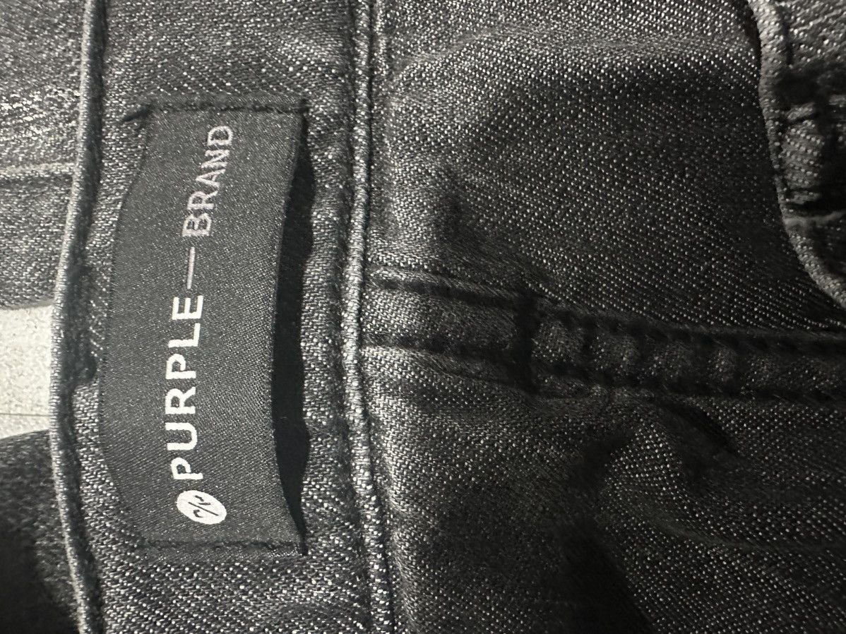 Purple Brand PURPLE BRAND CRYSTAL EMBELLISHED DESTROYED JEAN Size US 36 / EU 52 - 2 Thumbnail