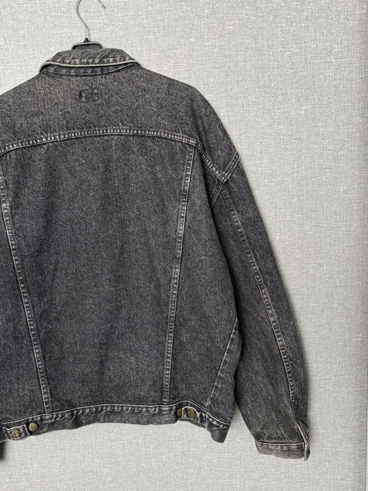 Lee Vintage 80s Lee Rider Graphite Denim Trucker Jacket Jean Size US L / EU 52-54 / 3 - 16 Thumbnail