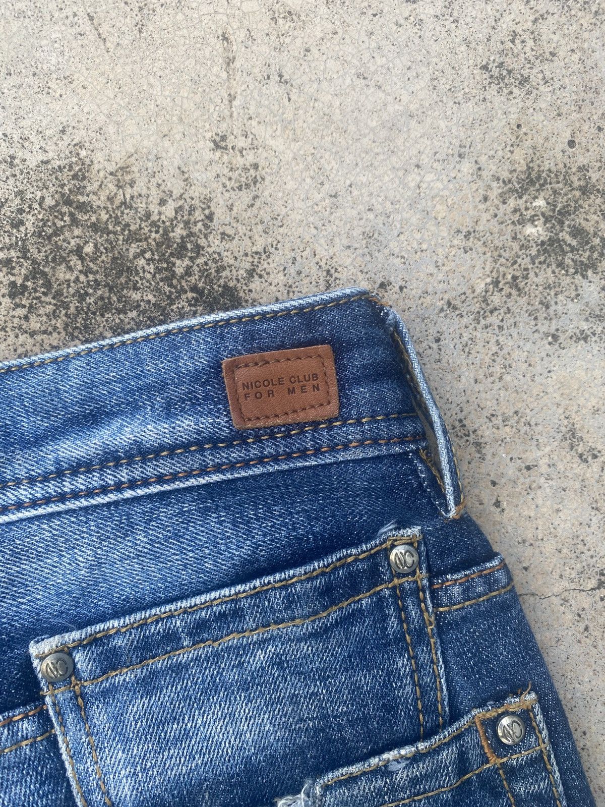 If Six Was Nine × Nicole Club Flare Jeans Nicole Club Distressed Honeycomp Size US 31 - 16 Thumbnail