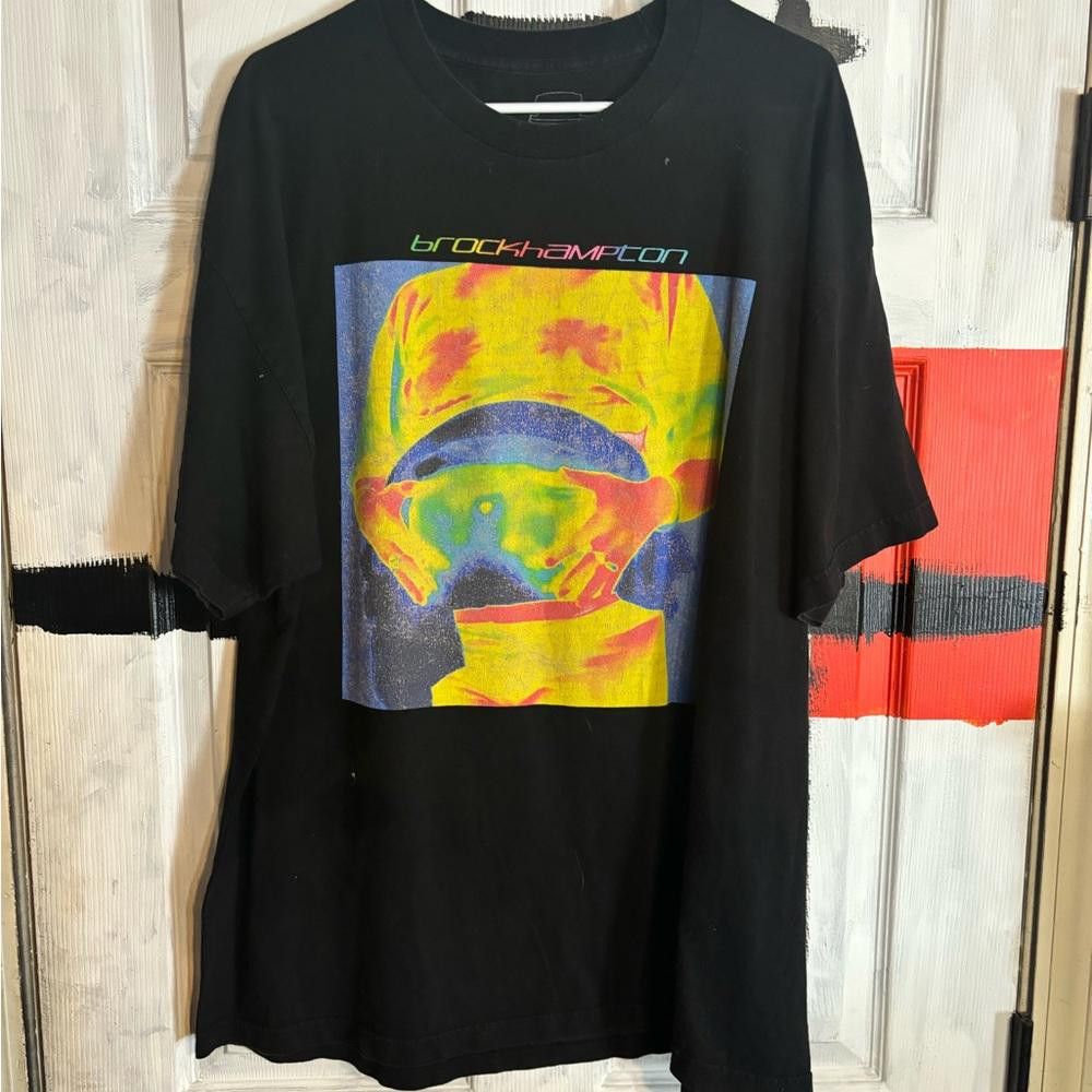 Designer Brockhamptom 2xlarge black graphic preowned tshirt Size US XXL / EU 58 / 5 - 4 Thumbnail