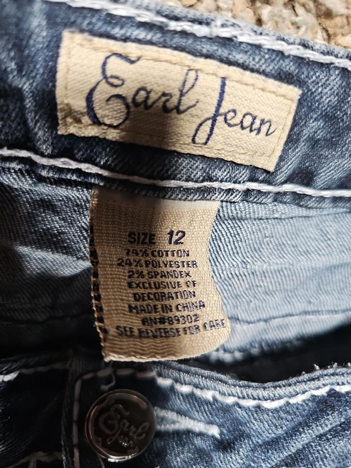 Earl Jeans Earl Jean Sz 12 Crop Capris Size 34" / US 12 / IT 48 - 3 Thumbnail