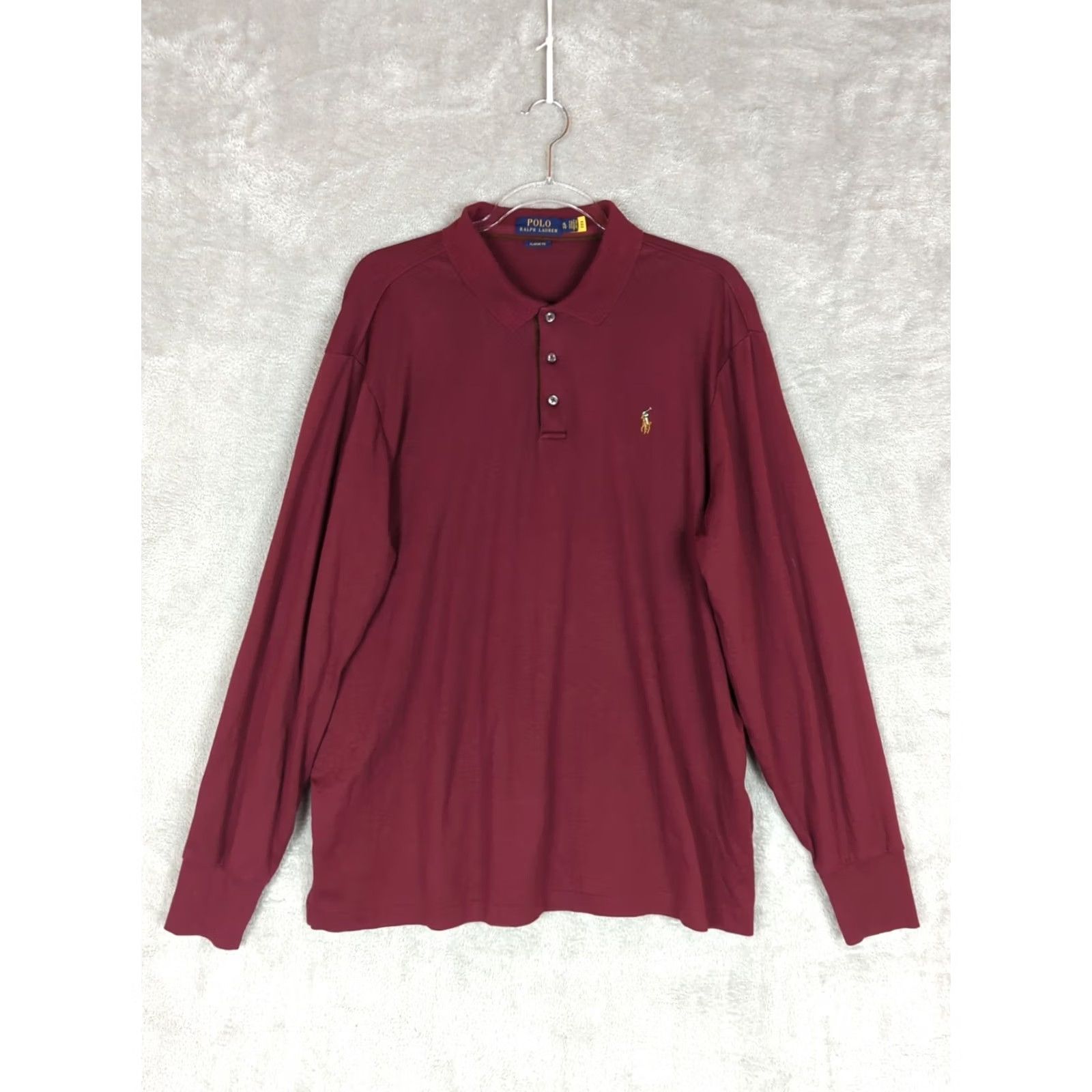 Polo Ralph Lauren Polo Ralph Lauren Shirt Mens XL Golf Long Sleeve Lightweight Burgundy Size US XL / EU 56 / 4 - 2 Thumbnail