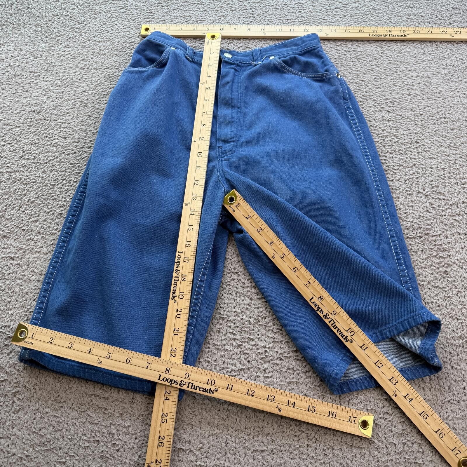 Wrangler Vintage 80s Wrangler Blue Bell Denim Shorts USA Blue 16 25W Size 25" / US 0 / IT 36 - 4 Thumbnail