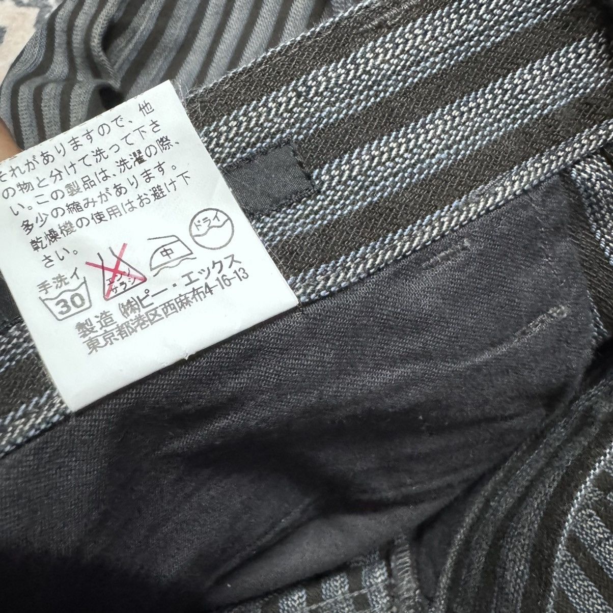 Japanese Brand EDGE RUPERT Striped Denim Flare Jeans Size US 30 / EU 46 - 20 Thumbnail