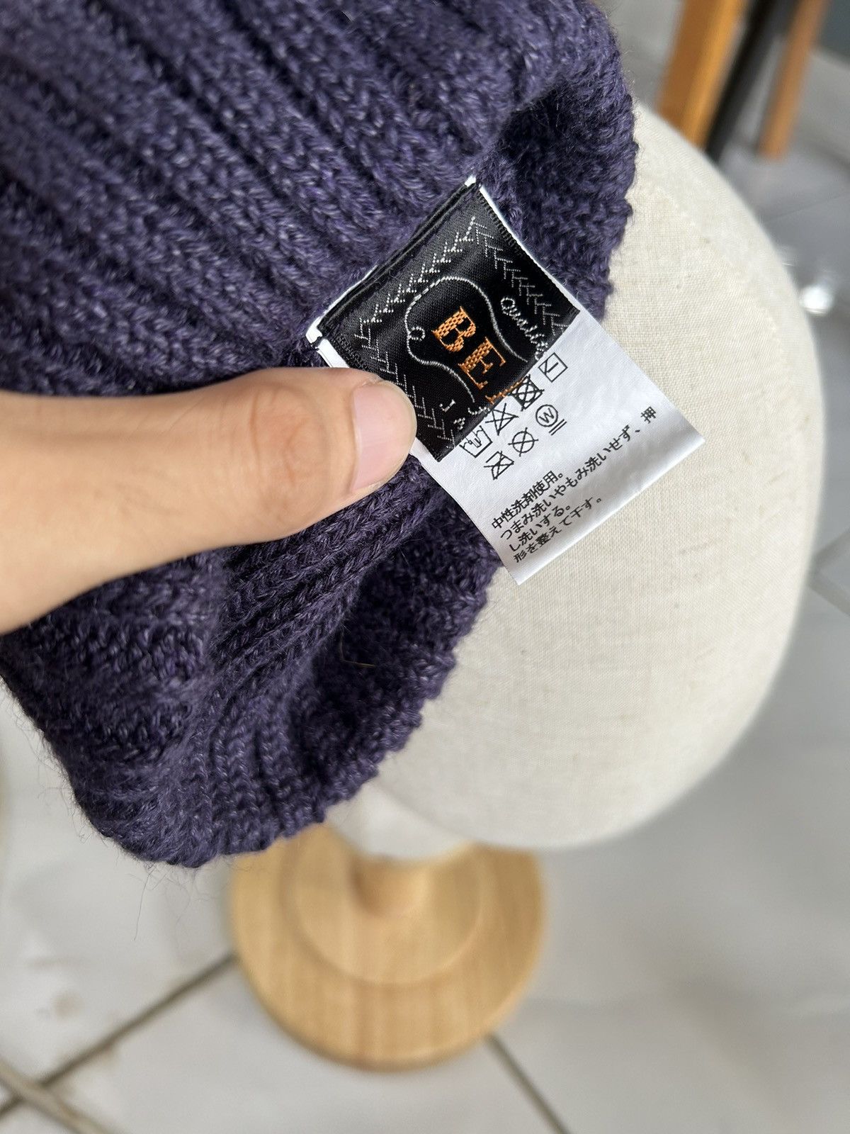 Japanese Brand × Kapital × Vintage BEAMS Made in Japan Knitted Beanie Hats 🎌☠️ Size ONE SIZE - 3 Thumbnail