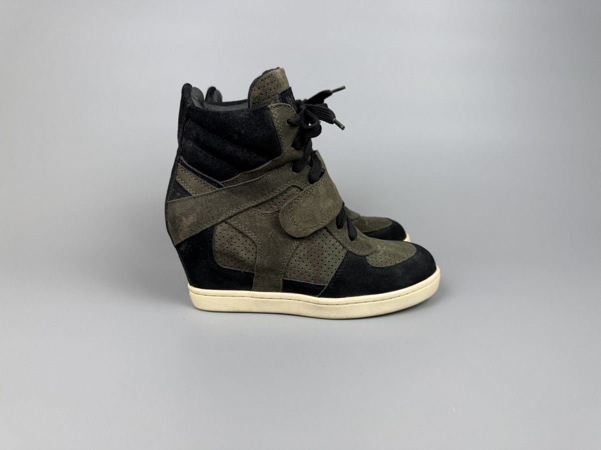 ASH Ash - Bowie Ash Wedge Camouflage Suede Sneakers Size US 8 / IT 38 - 7 Thumbnail