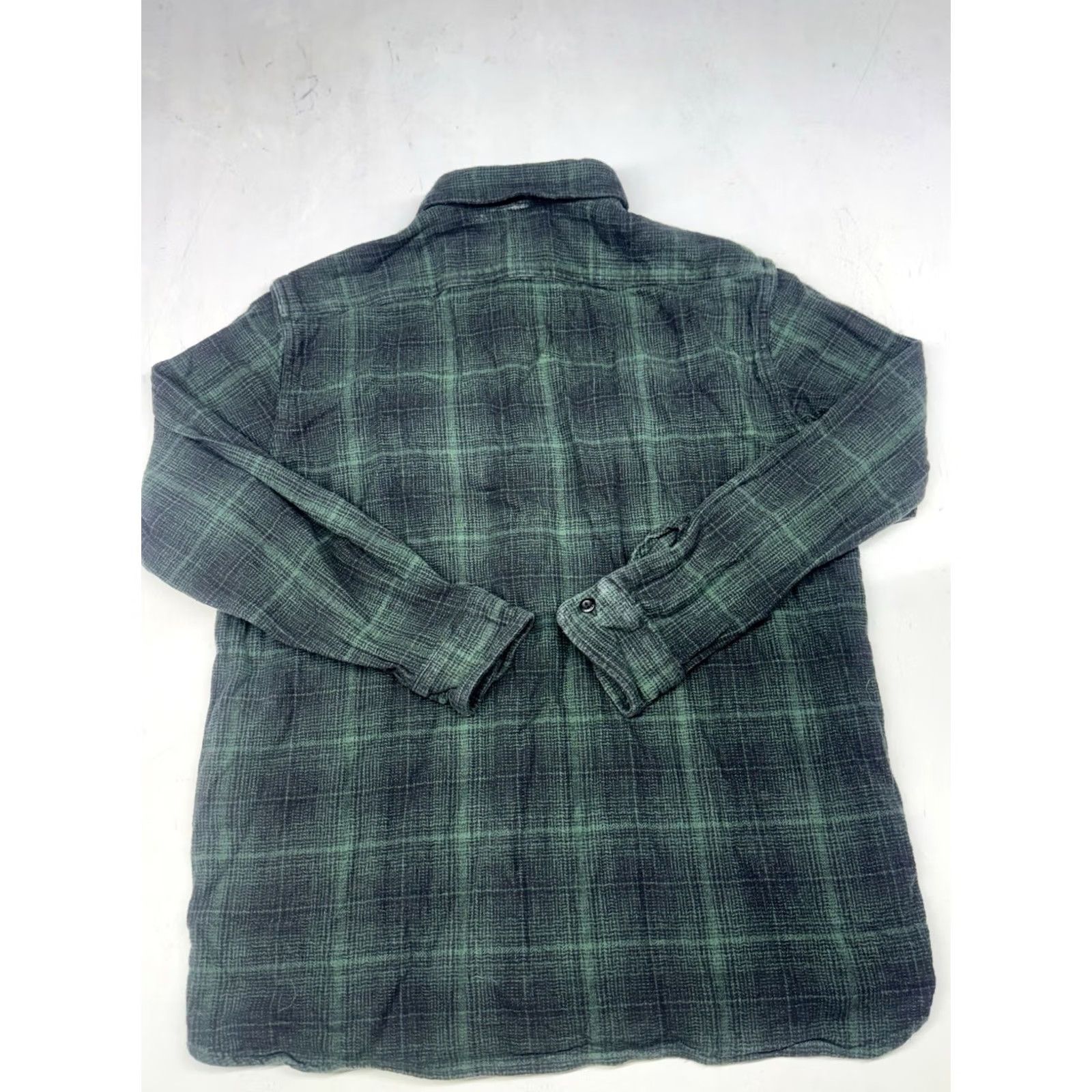 Levi's Levi's Classic Worker Flannel Overshirt Plaid Green Blue Relaxed Fit Mens Large Size US L / EU 52-54 / 3 - 6 Thumbnail
