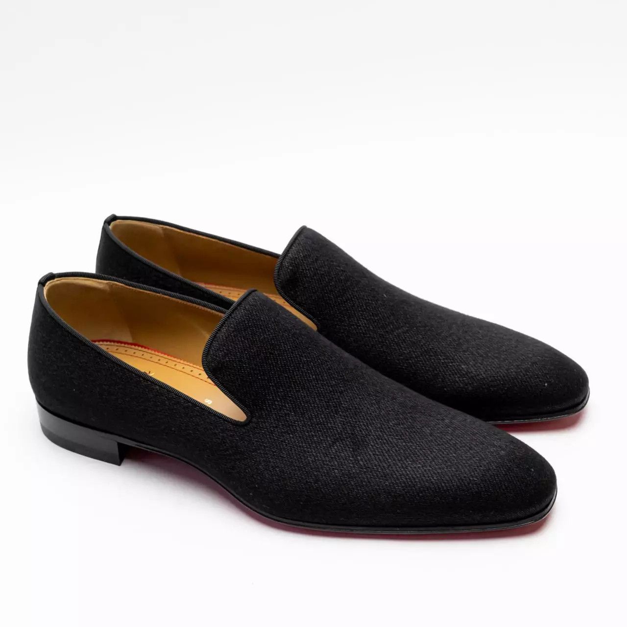 Christian Louboutin o1s1wg110225 Dandelion Wool Loafers in Black Size US 9 / EU 42 - 4 Thumbnail