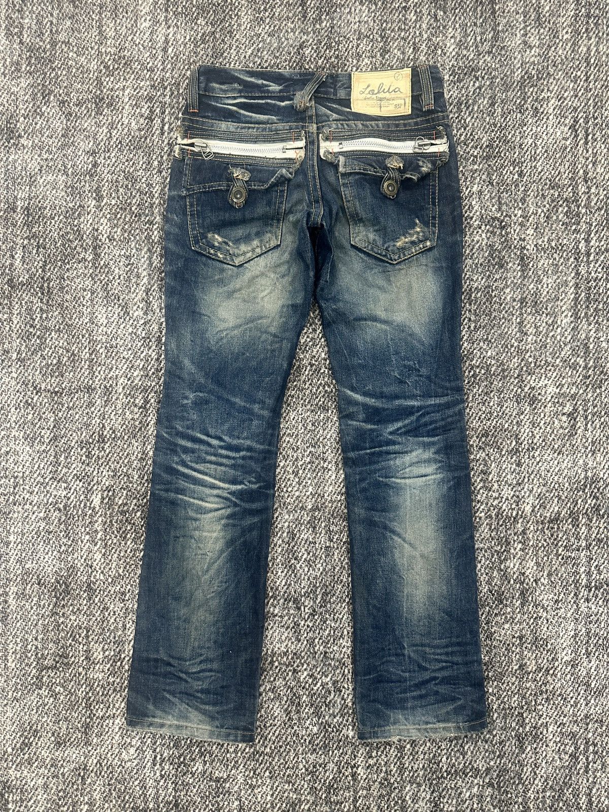 If Six Was Nine Lolita Distressed Denim Jeans Size US 30 / EU 46 - 4 Thumbnail
