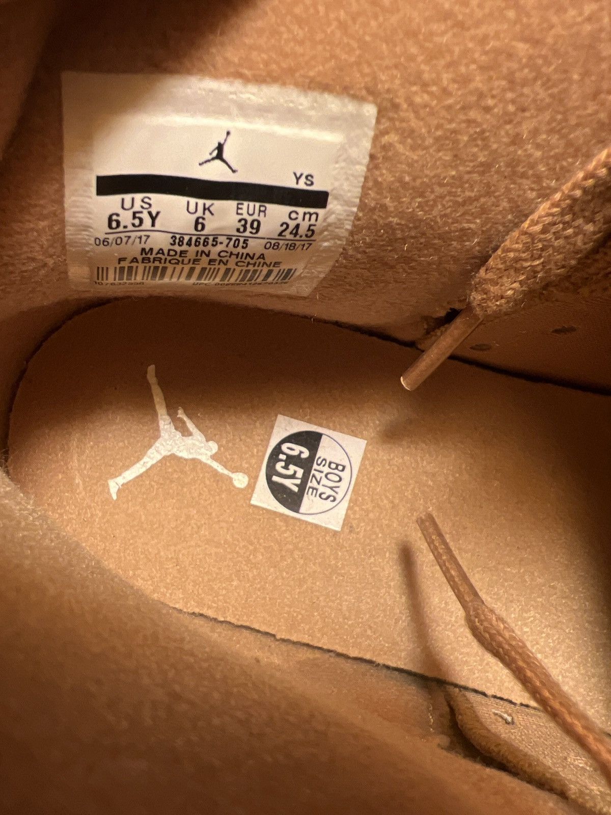 Jordan Brand × Nike AIR JORDAN 6 RETRO BG 6.5Y *DAMAGE BOX* Size US 6.5 / EU 39-40 - 6 Thumbnail