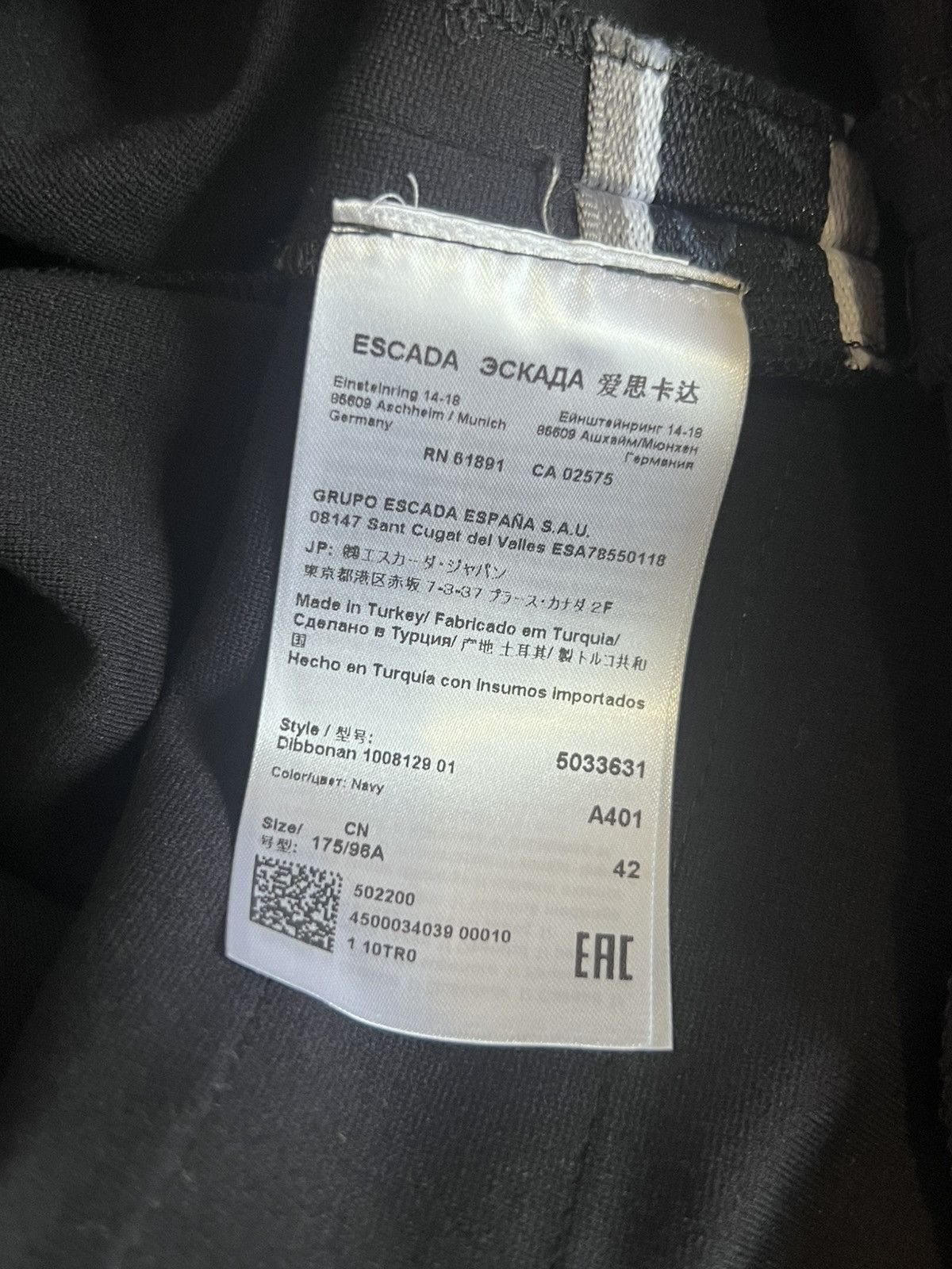 Escada Sport Escada Sport Midi Dress Blue Patterned Short Sleeve Size XL Size XL / US 12-14 / IT 48-50 - 8 Thumbnail