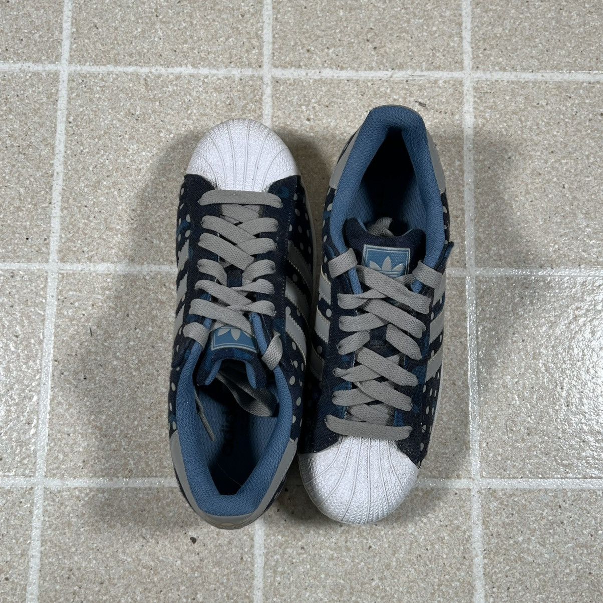 Adidas Adidas Superstar 2 Dot Camo Pack Men sz 7.5 Navy Blue/Gray Size US 7.5 / EU 40-41 - 5 Thumbnail