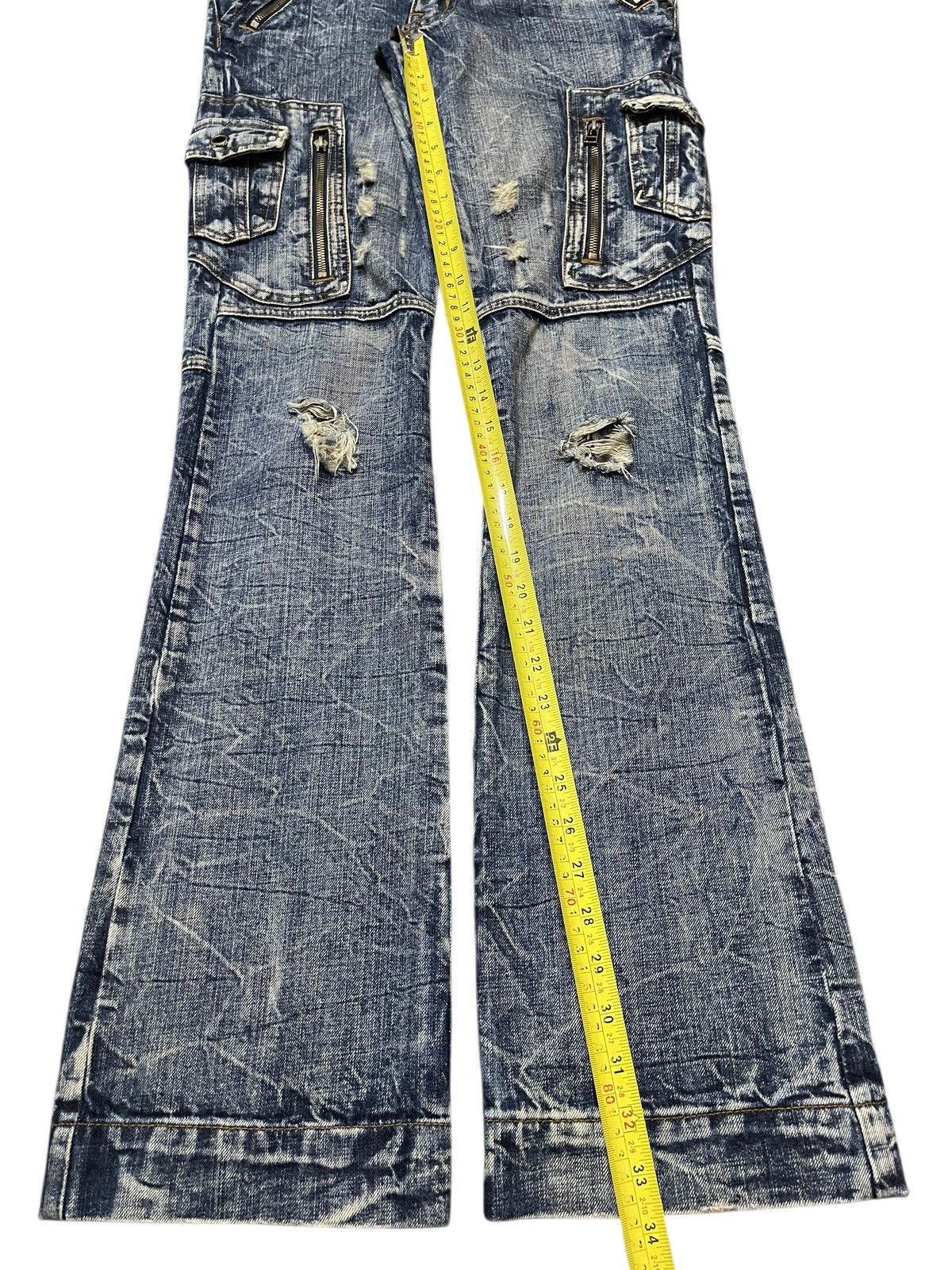 Vintage Japan Semantic Design Thunder Wash Avant Garde Flare