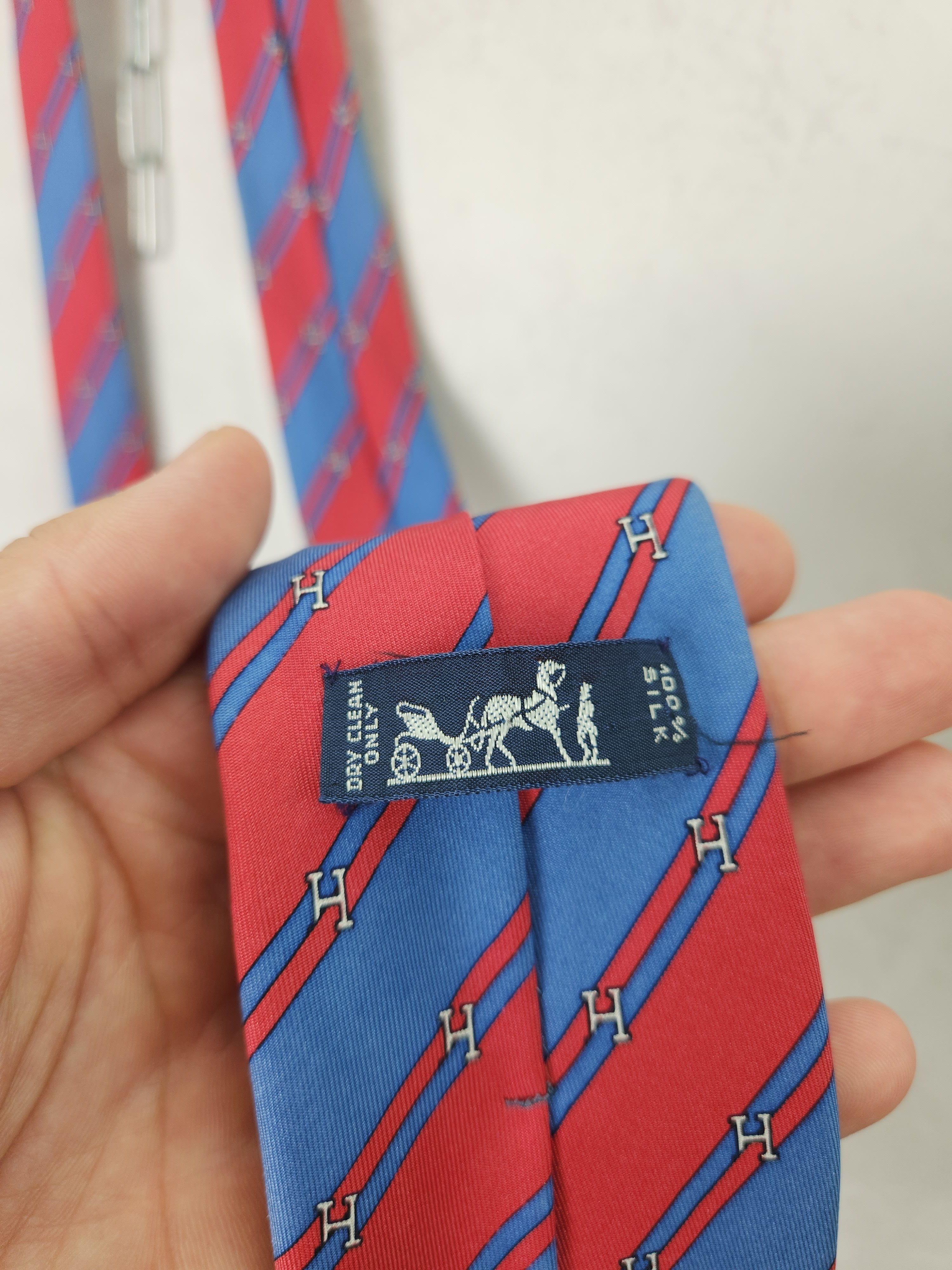 Hermes Vintage Hermes silk tie 958 IA Size ONE SIZE - 6 Thumbnail