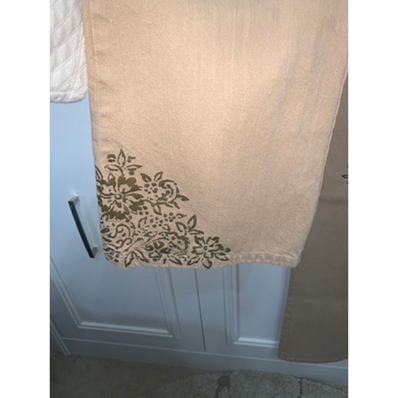 Lauren Ralph Lauren Lauren Ralph Lauren Women's Beige Floral Bootcut Jeans Size 32" / US 10 / IT 46 - 3 Thumbnail
