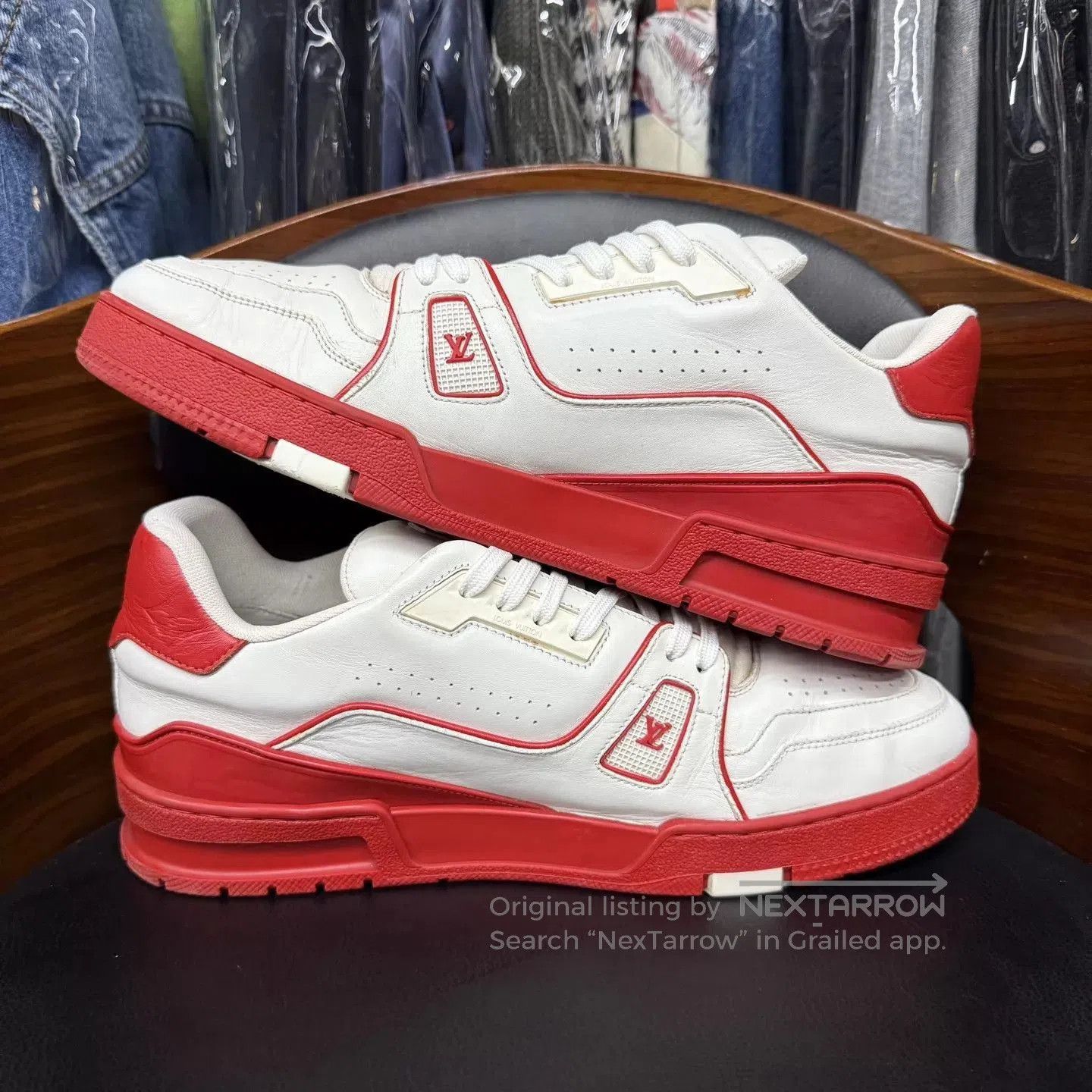 Louis Vuitton White Low. Size US 9 / EU 42 - 7 Thumbnail