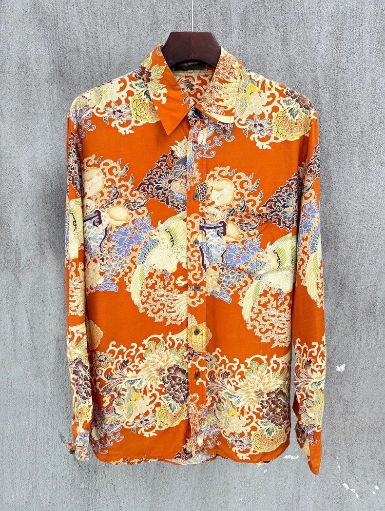 Yohji Yamamoto Yohji Yamamoto Yohji Yamamoto Men's Floral Shirt from 90s Size US M / EU 48-50 / 2 - 1 Thumbnail