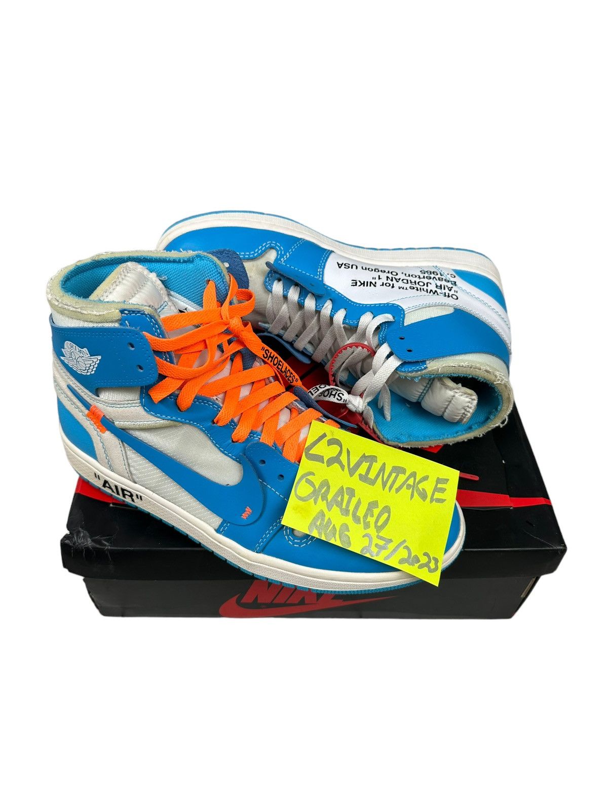 Jordan Brand × Off-White Off white Jordan 1 UNC Size US 10 / EU 43 - 2 Thumbnail