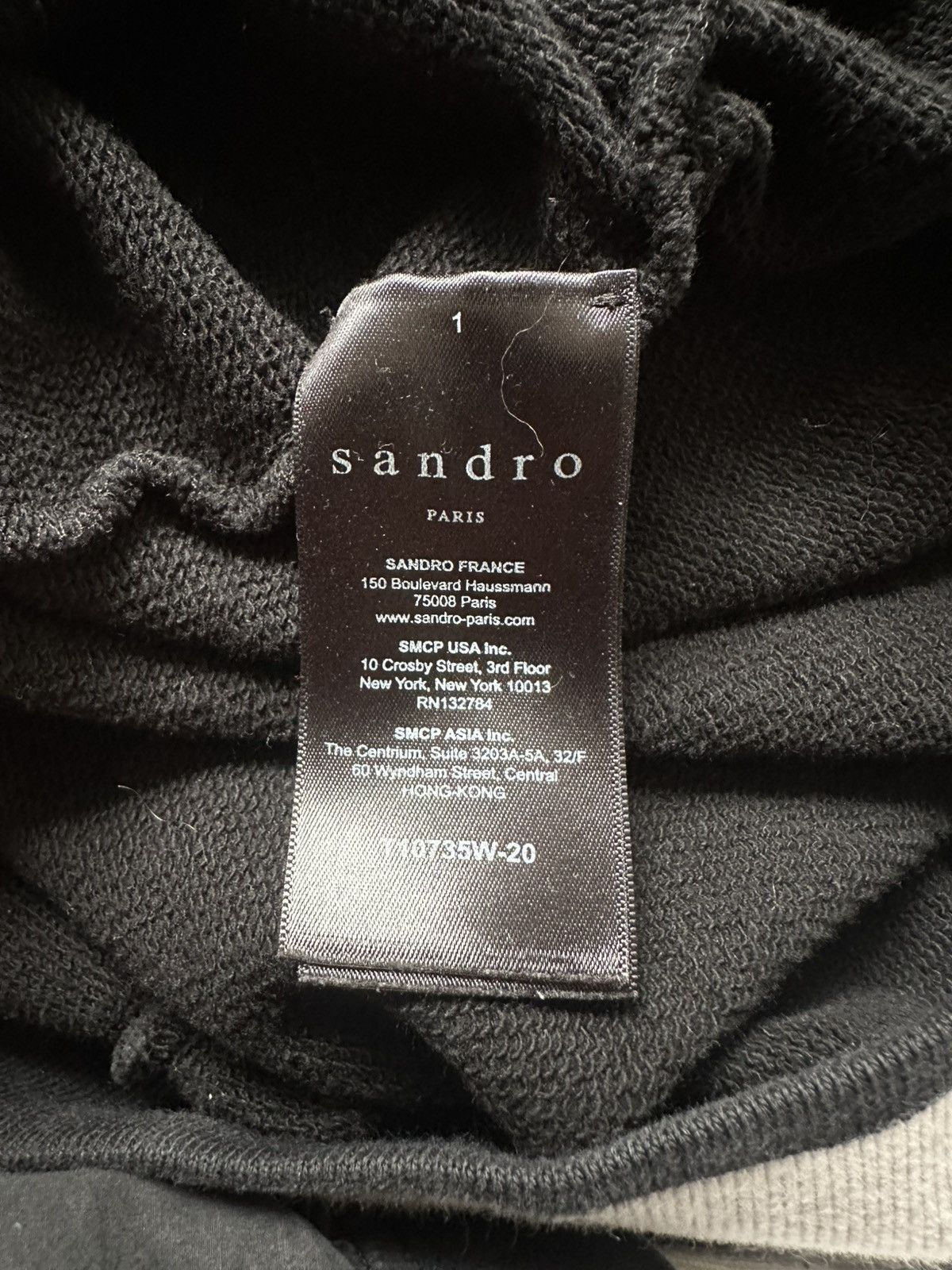 Sandro Sandro Paris Black S Crewneck Size US S / EU 44-46 / 1 - 7 Thumbnail