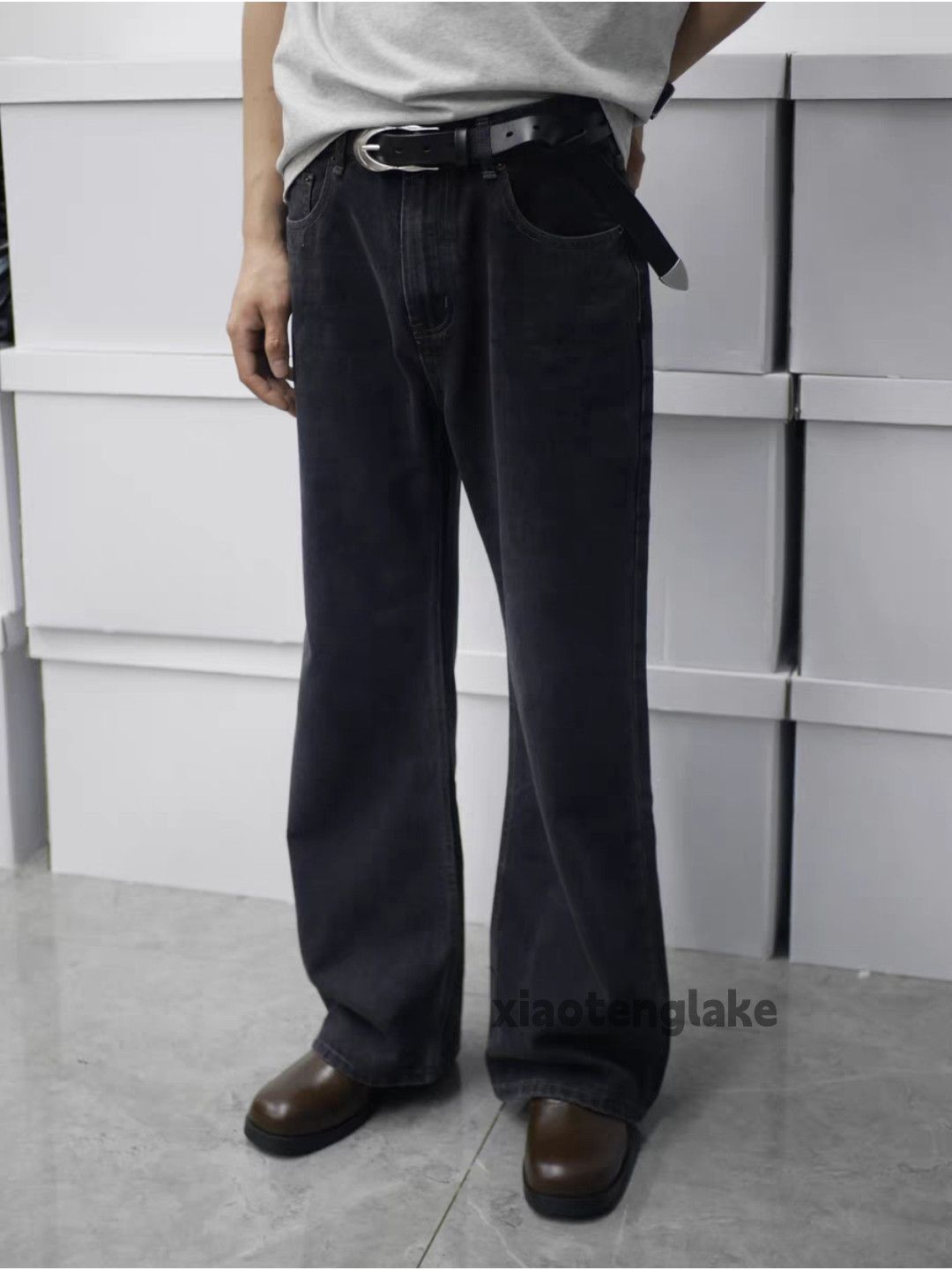 Jean × Vintage Punk grunge bootcut loose baggy hiphop work jeans Size US 36 / EU 52 - 2 Thumbnail