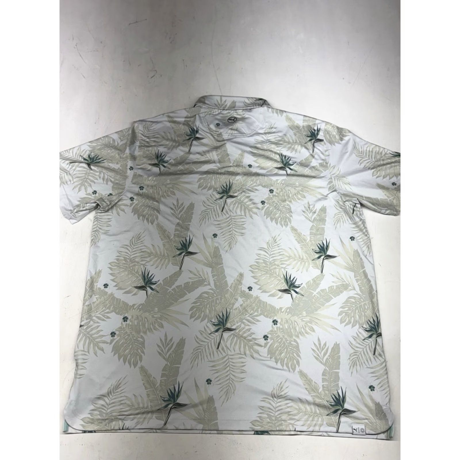 Puma PUMA Wolf Creek Golf Polo Mens XL Floral Embroidered Logo Breathable Lightweight Short Sleeve Multicolor Polo Shirt Size US XL / EU 56 / 4 - 6 Thumbnail