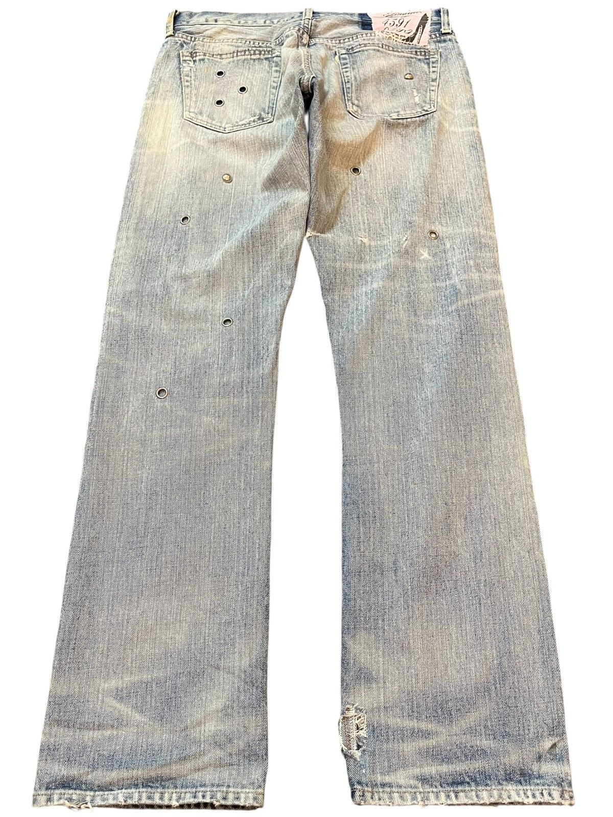 If Six Was Nine Vintage RNA Slang Patchwork Embroidery Grunge Denim Size US 32 / EU 48 - 5 Thumbnail