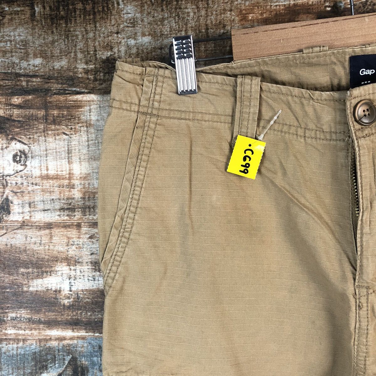 Japanese Brand DL Gap Brown Cargo Utility Multipocket Pants #C699 Size US 31 - 7 Thumbnail