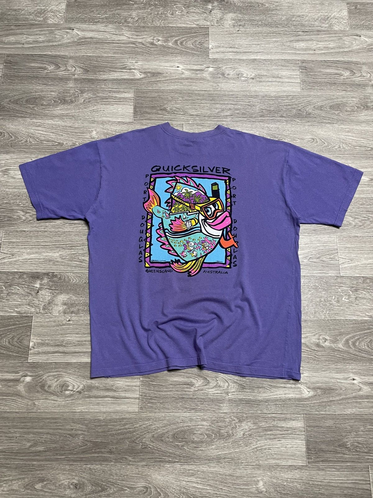 Quiksilver Vintage Quicksilver x Bonkers Australia Surf Style T-Shirt Size US XL / EU 56 / 4 - 1 Thumbnail