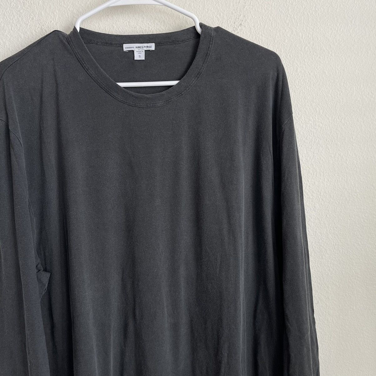James Perse James Perse mlj3351 Washed Grey Long Sleeve Tee T Shirt Size US XL / EU 56 / 4 - 1 Thumbnail