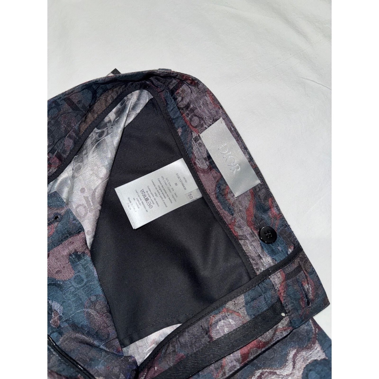 Dior Dior And Peter Doig Silk Cotton Camouflage Oblique Jacquard Size US 34 / EU 50 - 8 Thumbnail